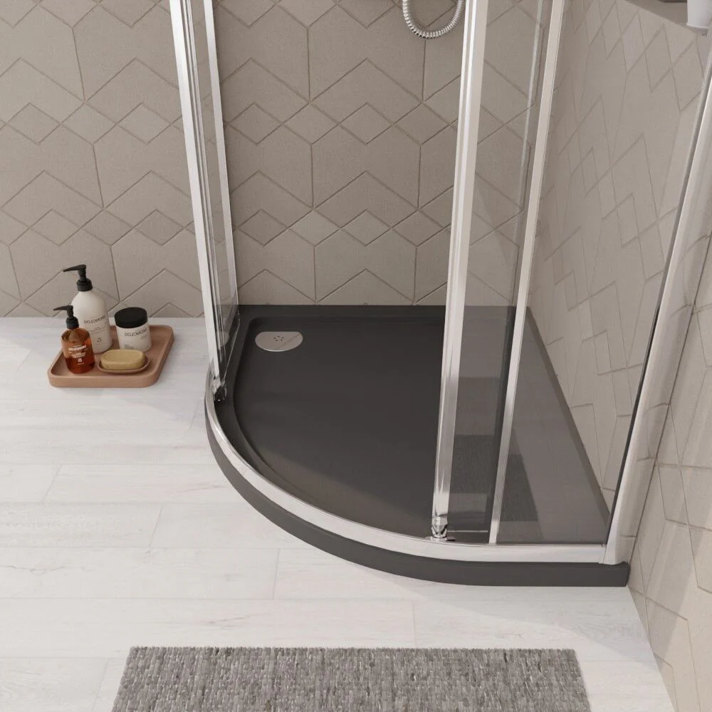 Balterley Shower Tray Modern Offset Quadrant Shower Tray, Left or Right Hand - Choice of Size and Finish - Image 47