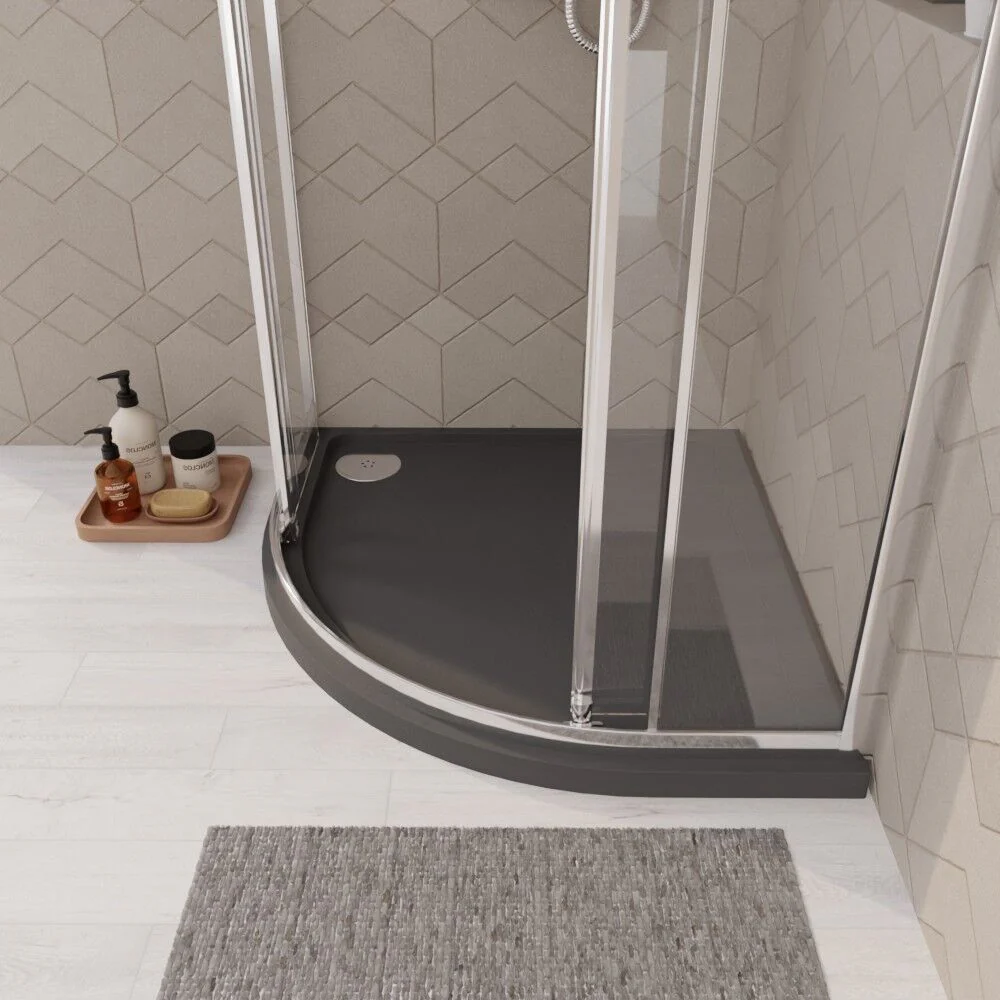 Balterley Shower Tray Modern Offset Quadrant Shower Tray, Left or Right Hand - Choice of Size and Finish - Image 49