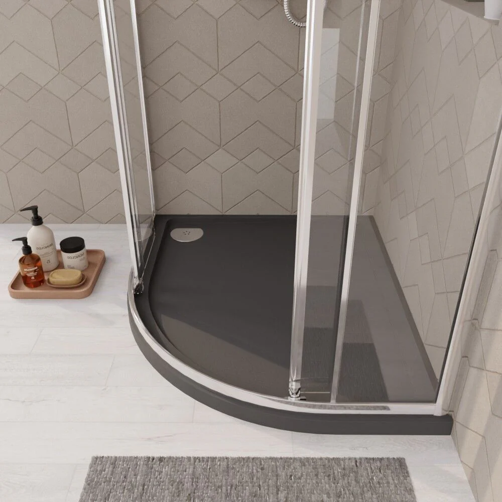 Balterley Shower Tray Modern Offset Quadrant Shower Tray, Left or Right Hand - Choice of Size and Finish - Image 50