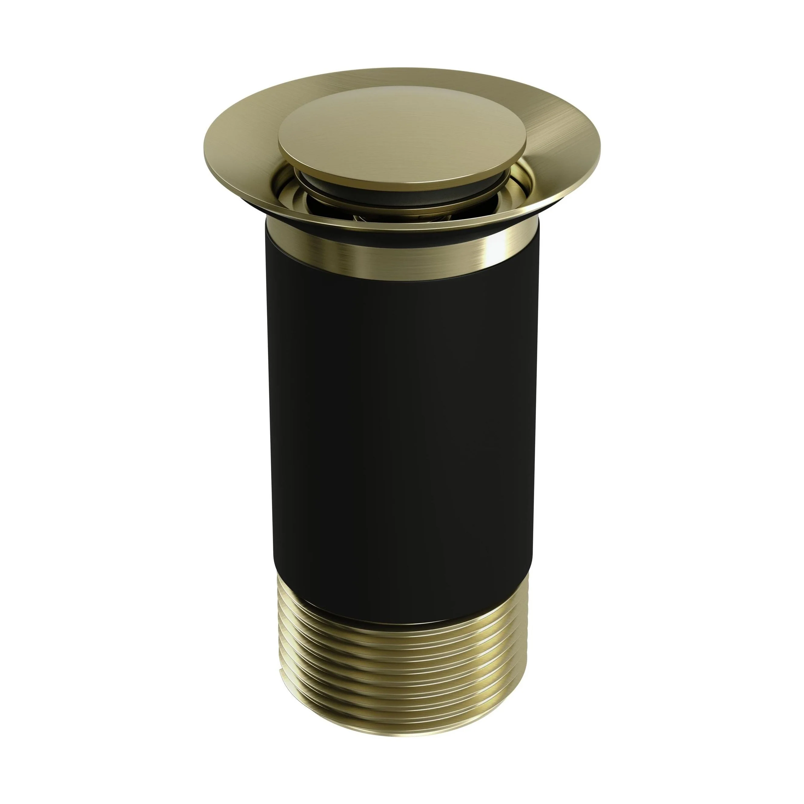 Modern Round Bathroom Click-Clack Unslotted Basin Waste without Overflow, Top Fix Installation, 103 x 60 x 104 mm - Choice of Colour - Image 3