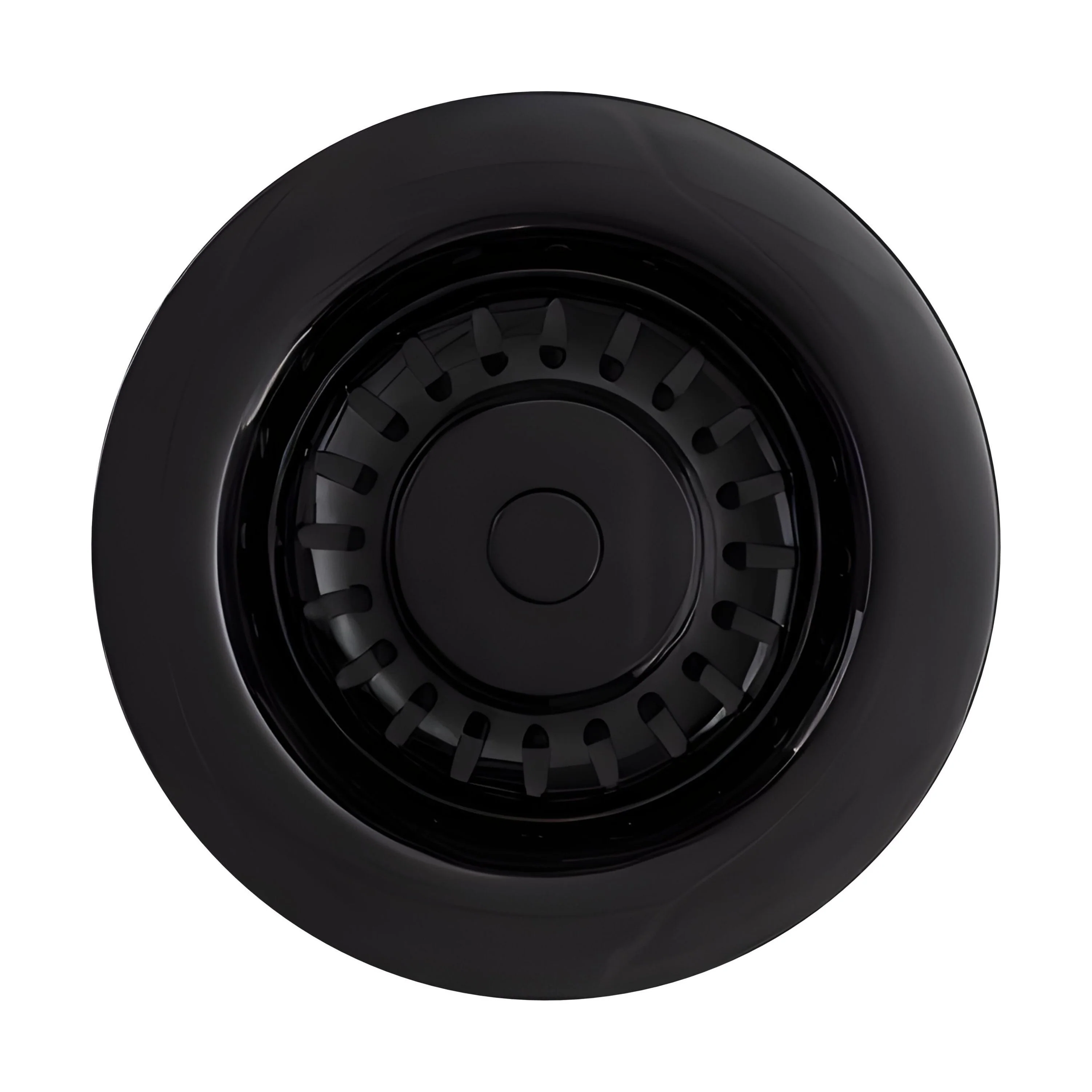 Modern Round Kitchen Sink Strainer Waste without Overflow, Top Fix Installation,  98 x 114 x 214 mm - Choice of Colour - Image 3
