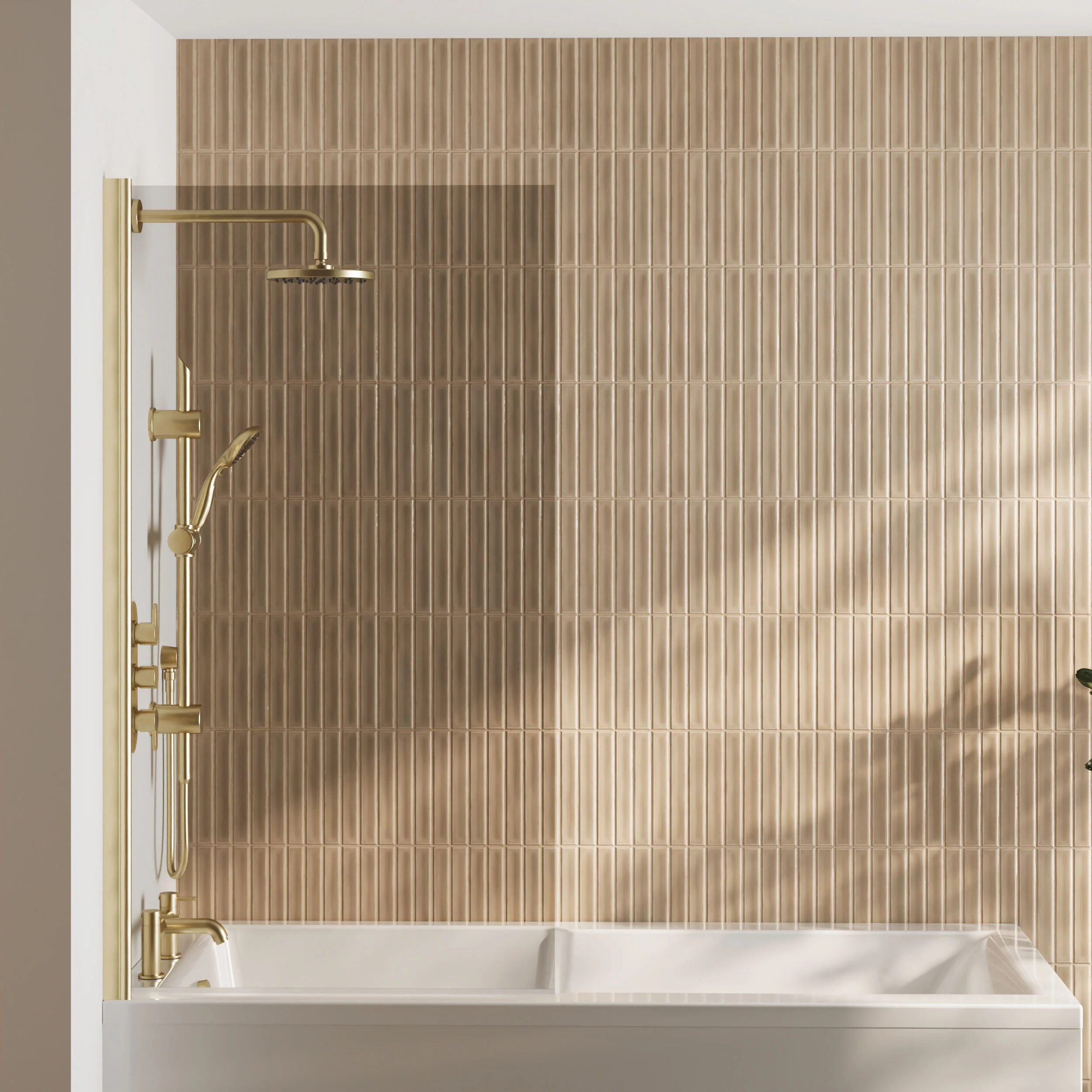 Contemporary Square Bath Shower Screen - Choice of Style and Finish - Image 7
