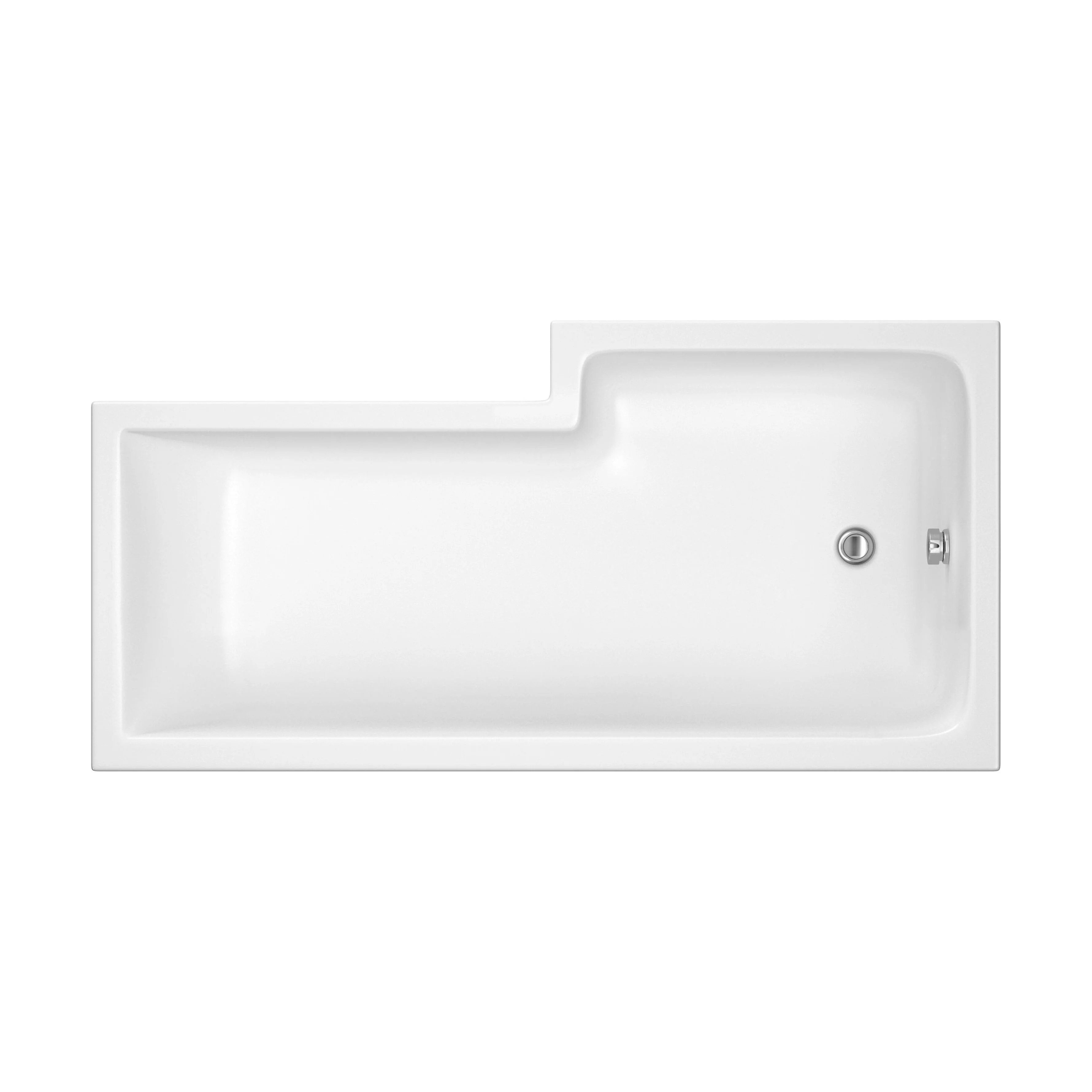 Contemporary Square Shower Bath - Choose Size and Orientation - Image 9