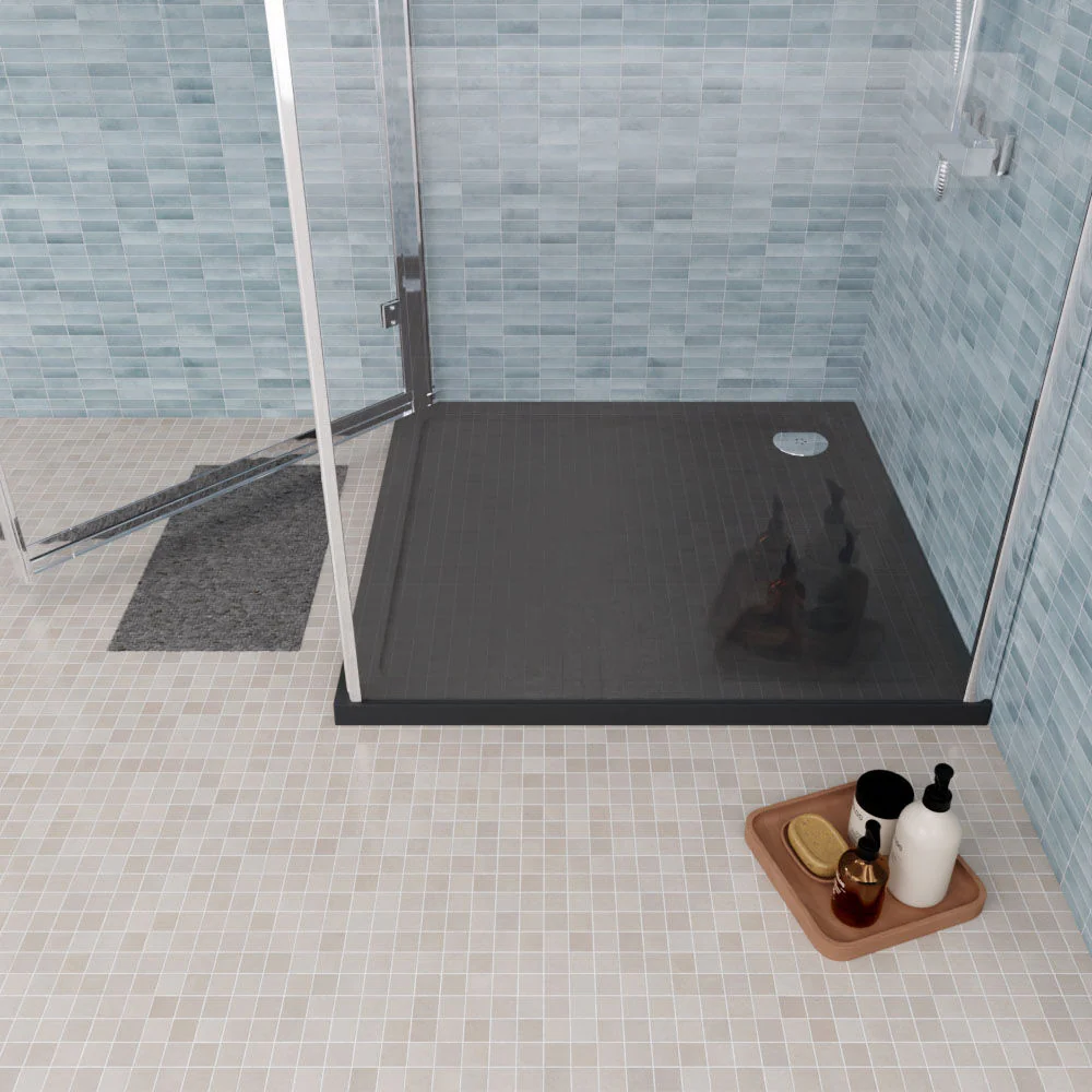 Balterley Shower Tray Modern Square, 40mm Profile - Choice of Size and Colour - Image 12