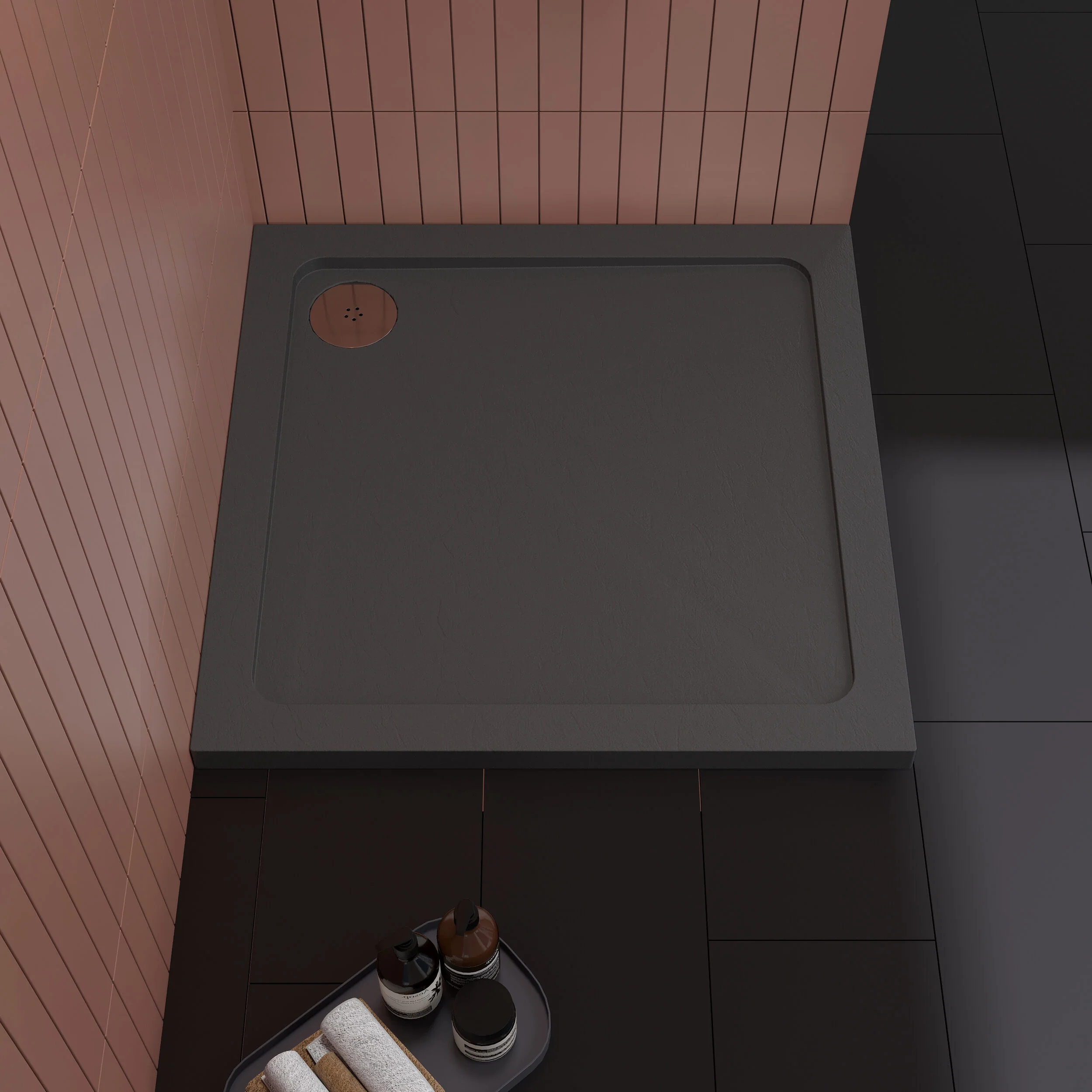 Balterley Shower Tray Modern Square, 40mm Profile - Choice of Size and Colour - Image 20