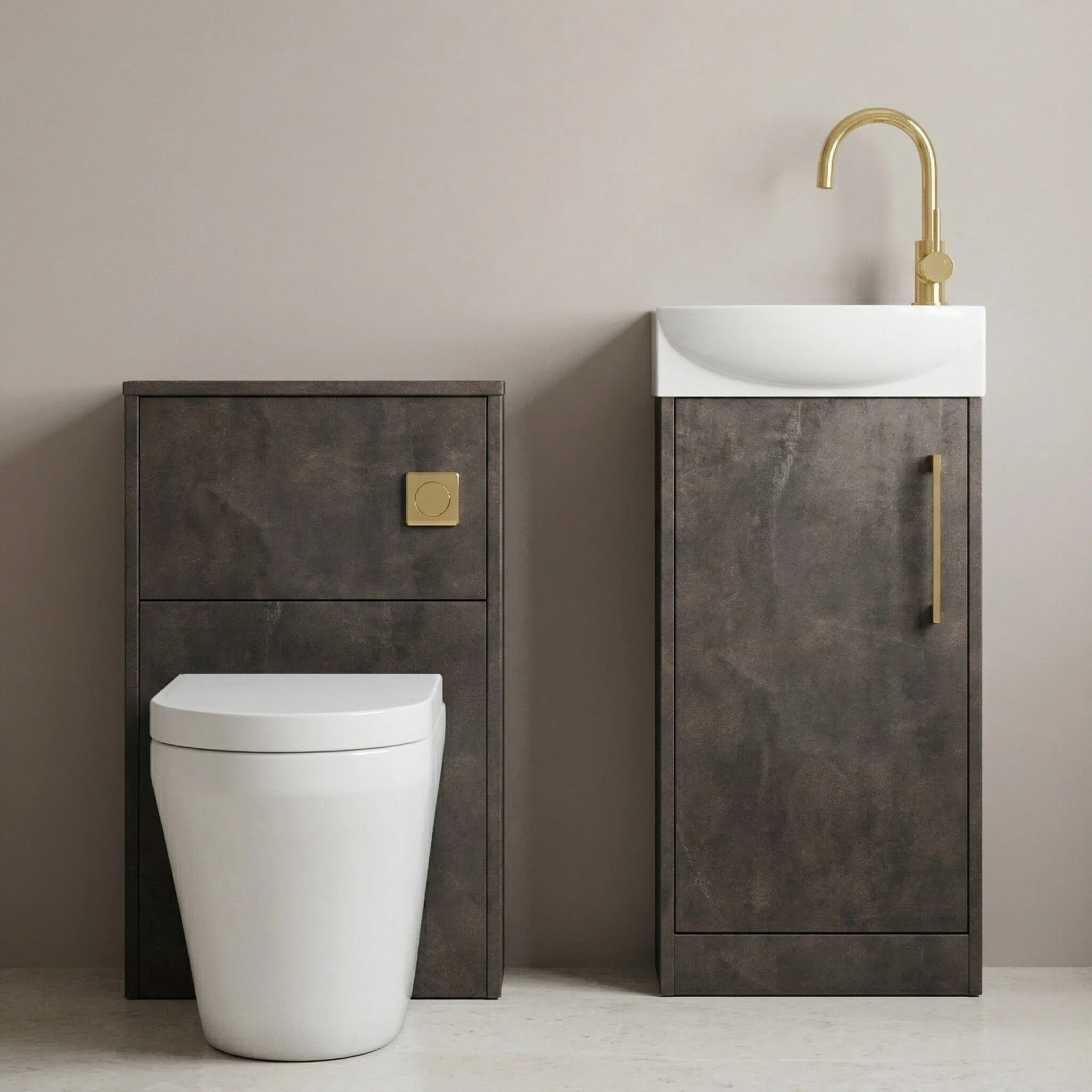 Winshill Floor Standing Cloakroom Bundle, Vanity, WC Unit, Toilet & Tap - Image 12