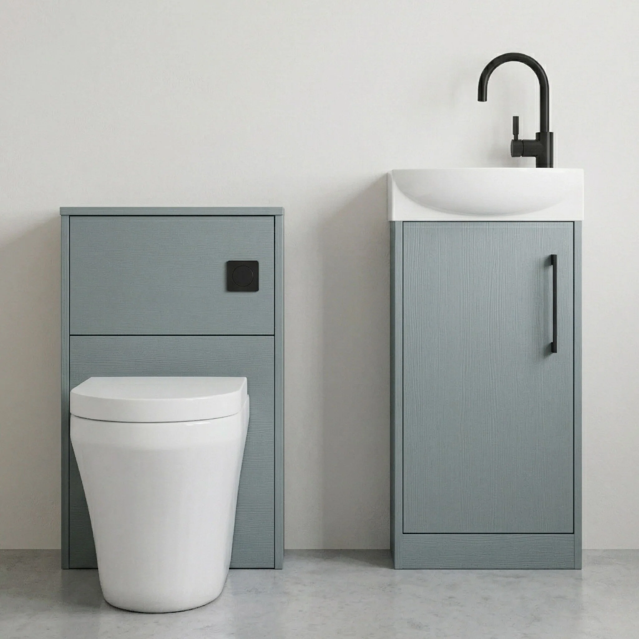 Winshill Floor Standing Cloakroom Bundle, Vanity, WC Unit, Toilet & Tap - Image 14