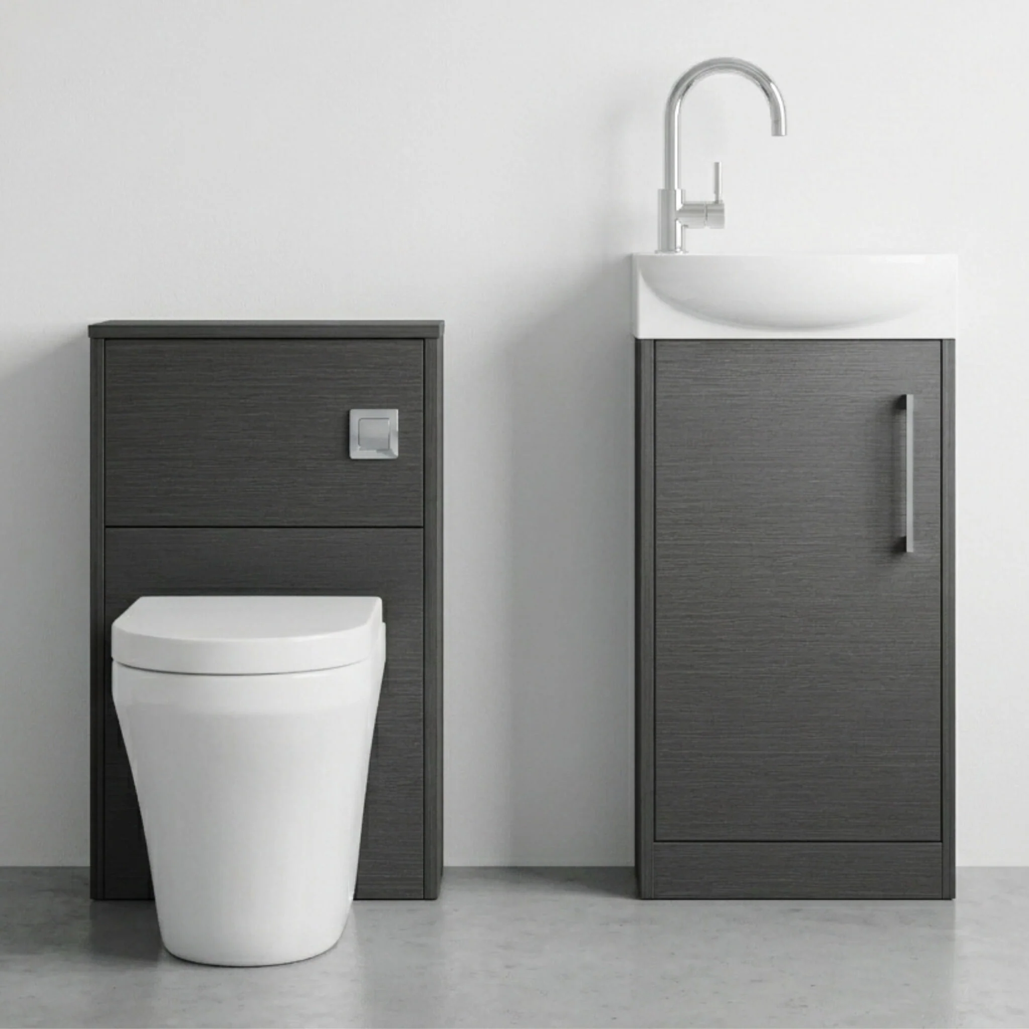 Winshill Floor Standing Cloakroom Bundle, Vanity, WC Unit, Toilet & Tap - Image 16