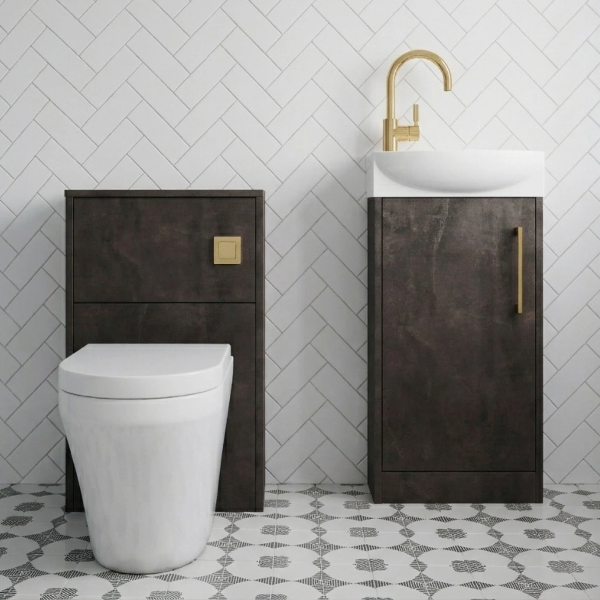 Winshill Floor Standing Cloakroom Bundle, Vanity, WC Unit, Toilet & Tap - Image 17