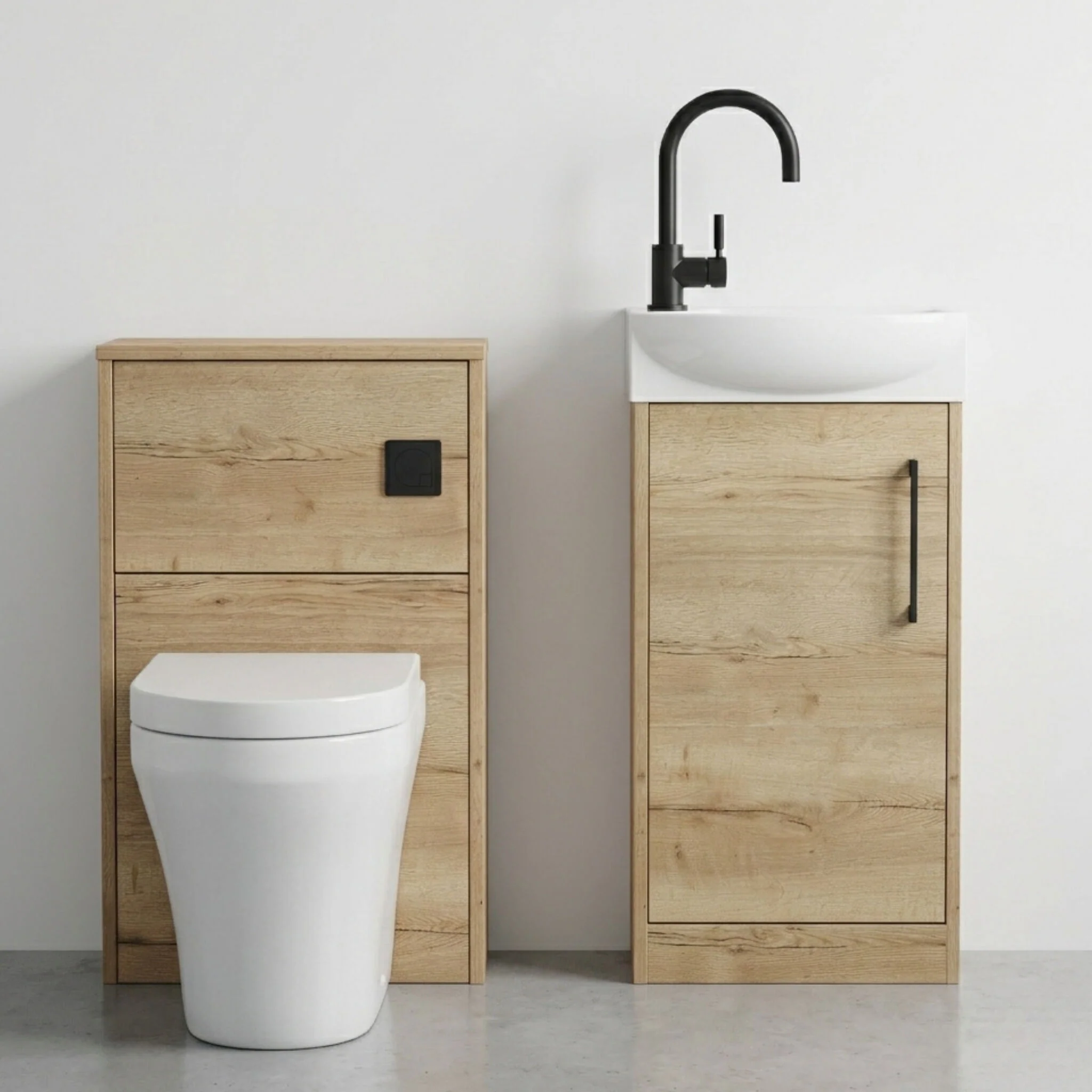 Winshill Floor Standing Cloakroom Bundle, Vanity, WC Unit, Toilet & Tap - Image 18