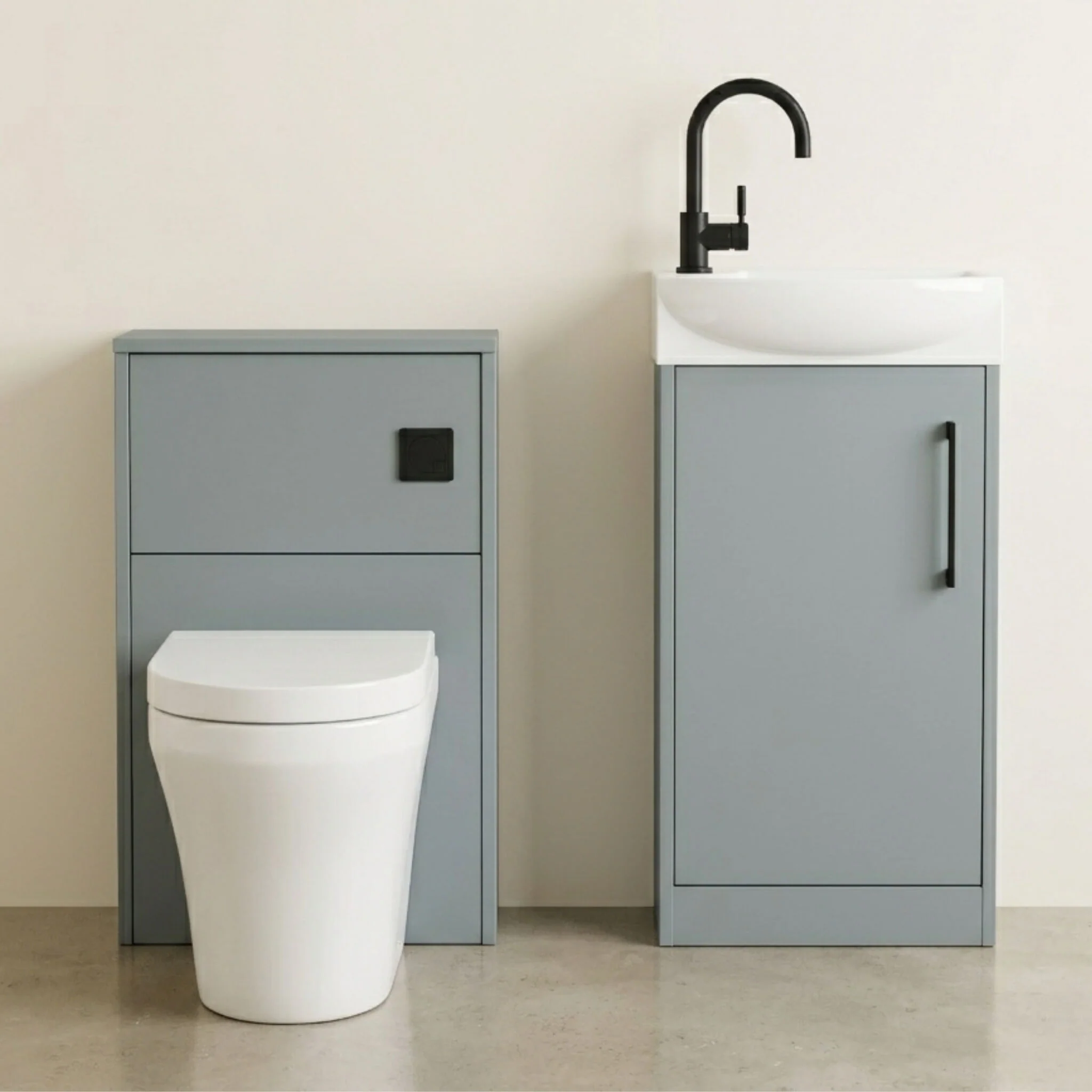 Winshill Floor Standing Cloakroom Bundle, Vanity, WC Unit, Toilet & Tap - Image 19