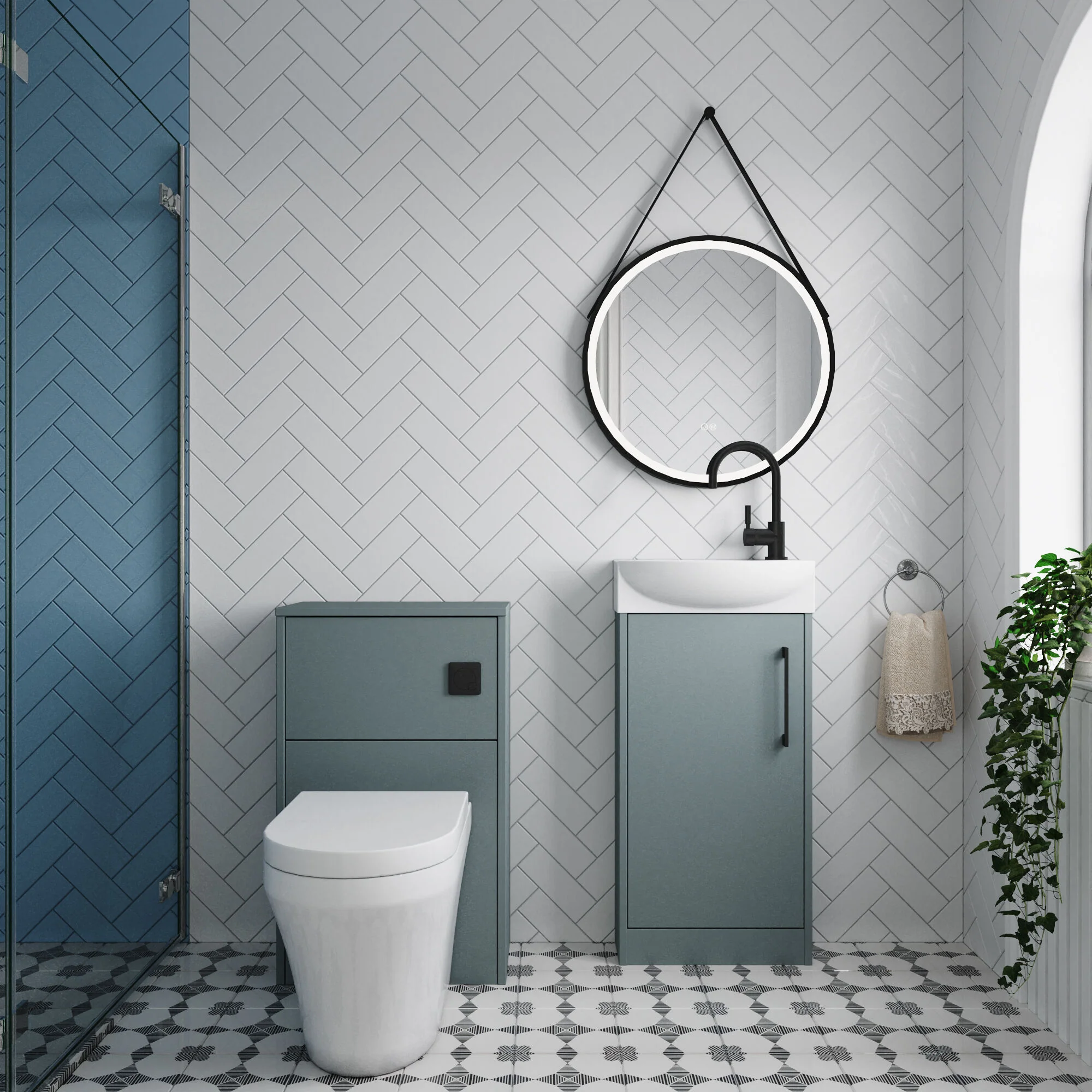 Winshill Floor Standing Cloakroom Bundle, Vanity, WC Unit, Toilet & Tap - Image 24