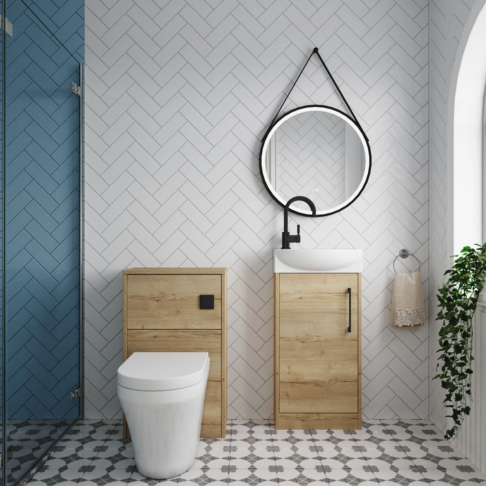 Winshill Floor Standing Cloakroom Bundle, Vanity, WC Unit, Toilet & Tap - Image 28