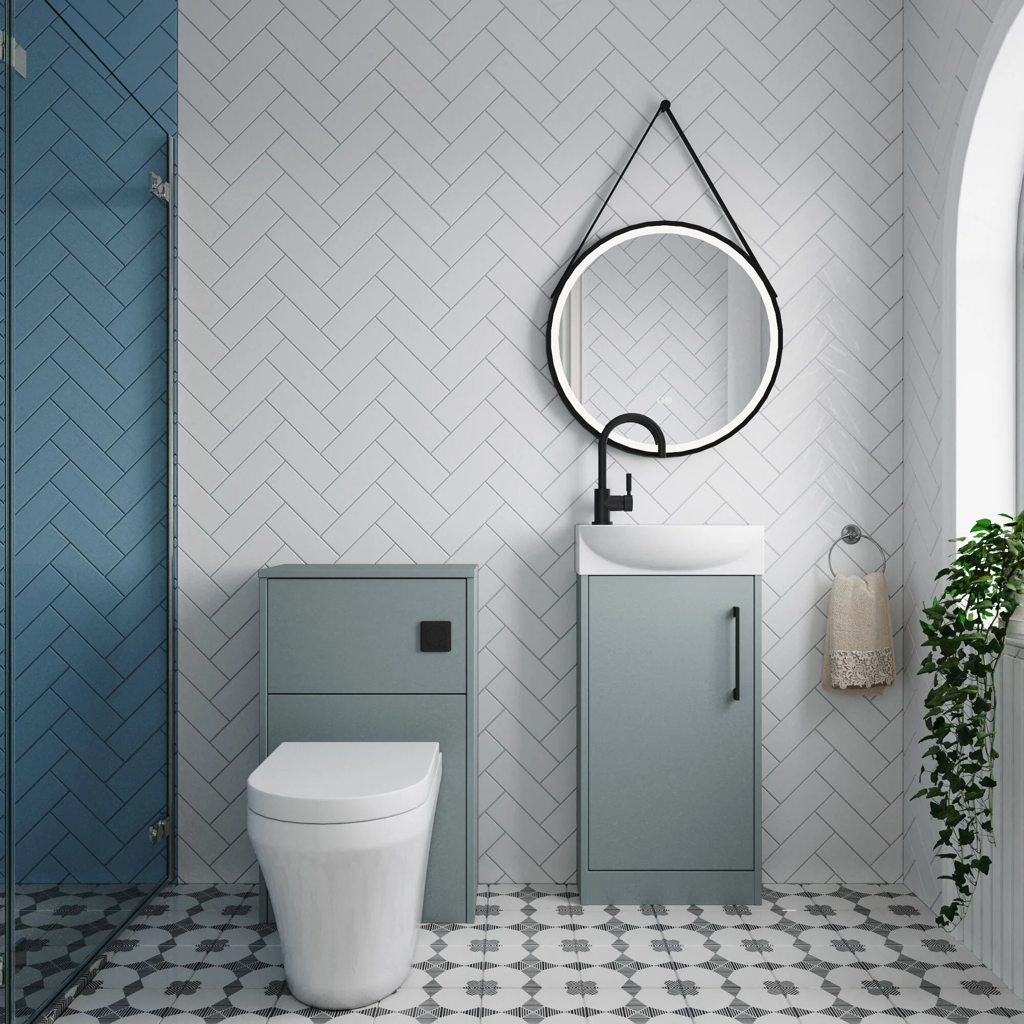 Winshill Floor Standing Cloakroom Bundle, Vanity, WC Unit, Toilet & Tap - Image 29