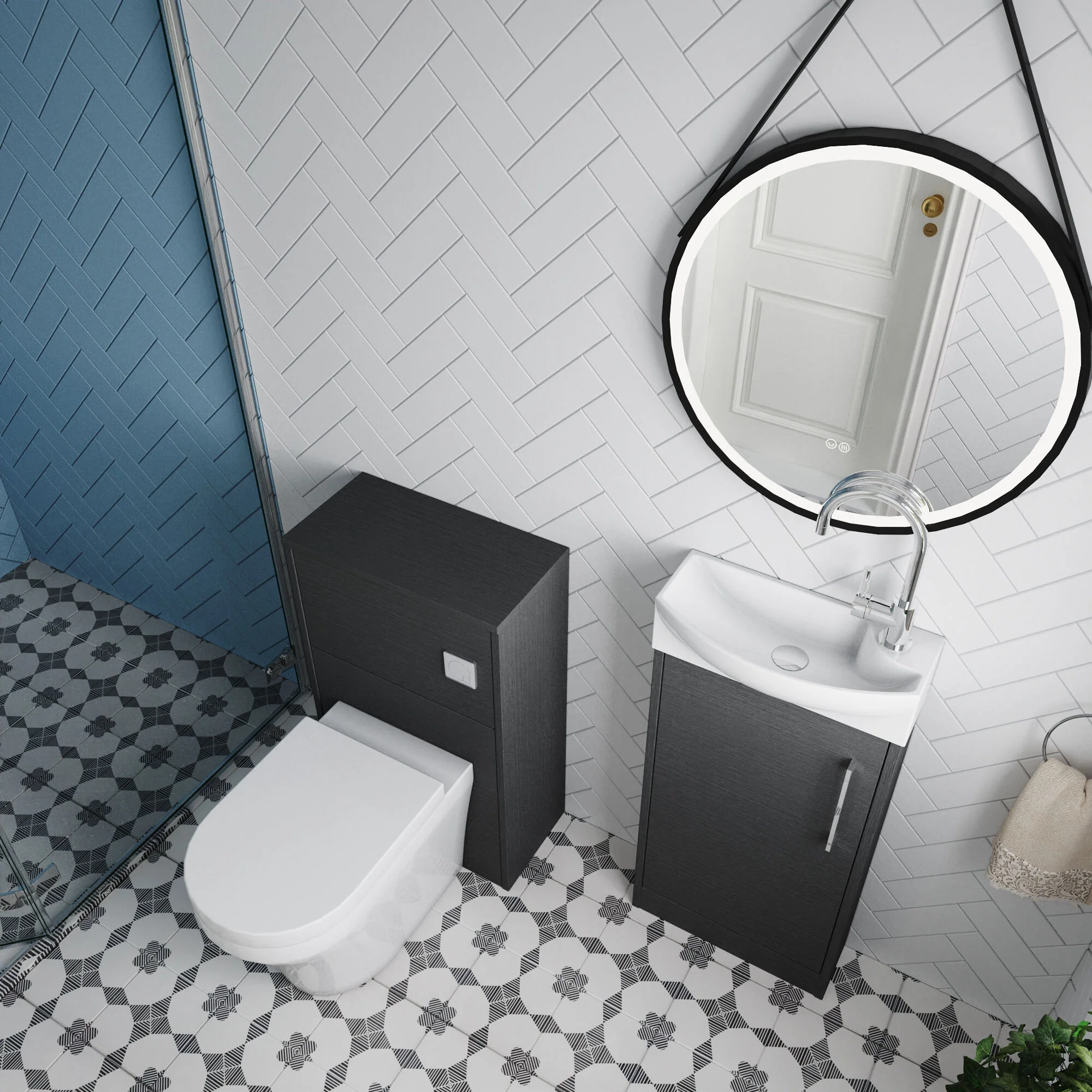 Winshill Floor Standing Cloakroom Bundle, Vanity, WC Unit, Toilet & Tap - Image 31