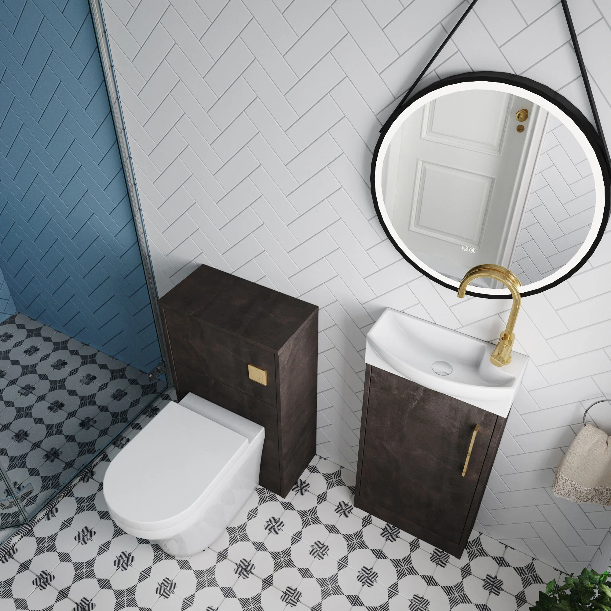 Winshill Floor Standing Cloakroom Bundle, Vanity, WC Unit, Toilet & Tap - Image 32