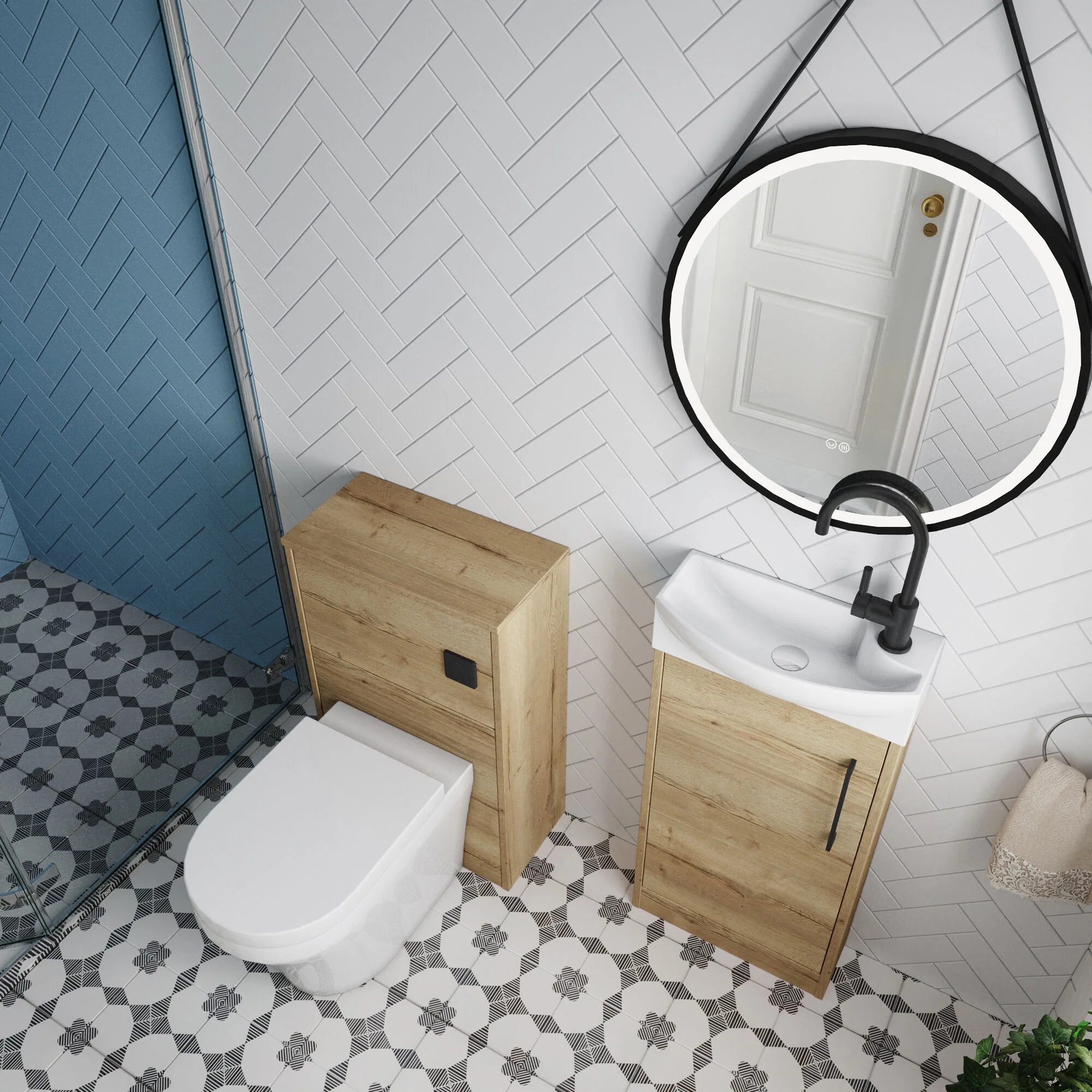 Winshill Floor Standing Cloakroom Bundle, Vanity, WC Unit, Toilet & Tap - Image 33