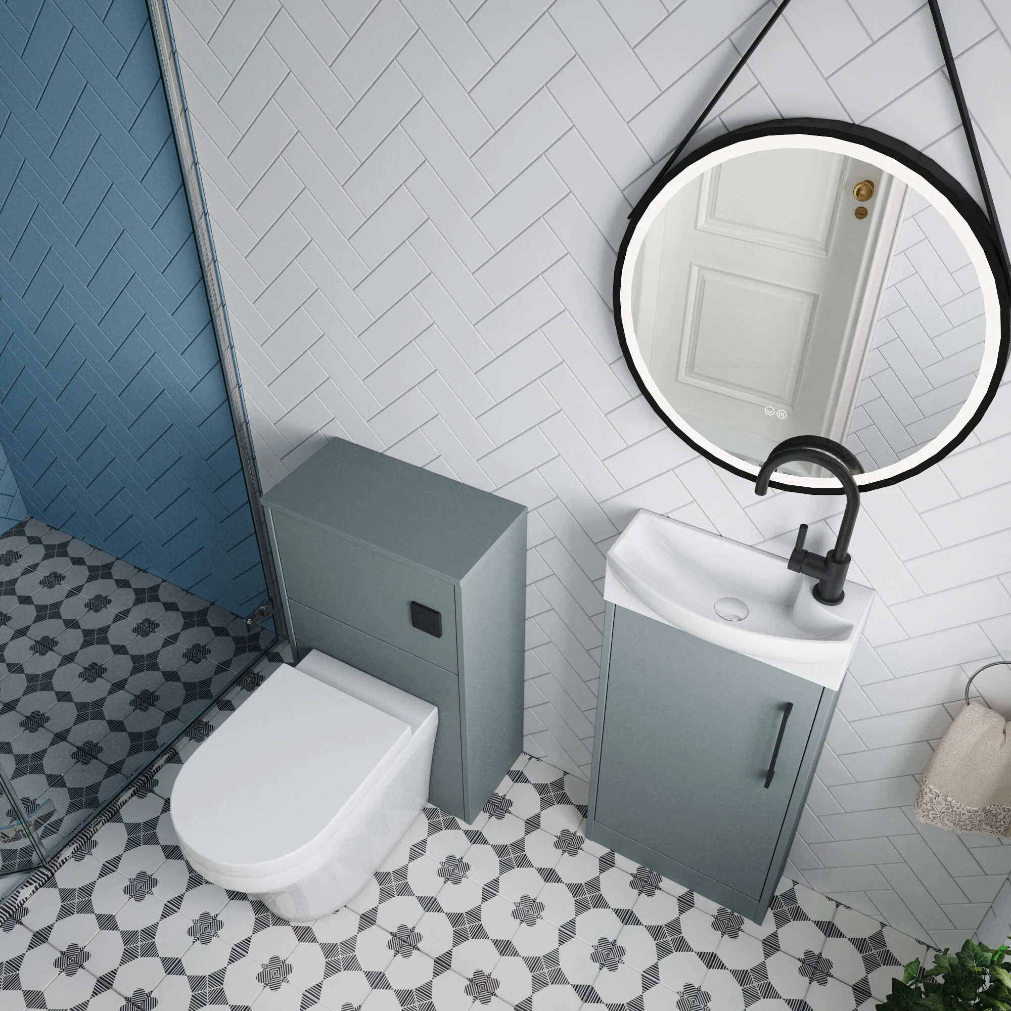Winshill Floor Standing Cloakroom Bundle, Vanity, WC Unit, Toilet & Tap - Image 34