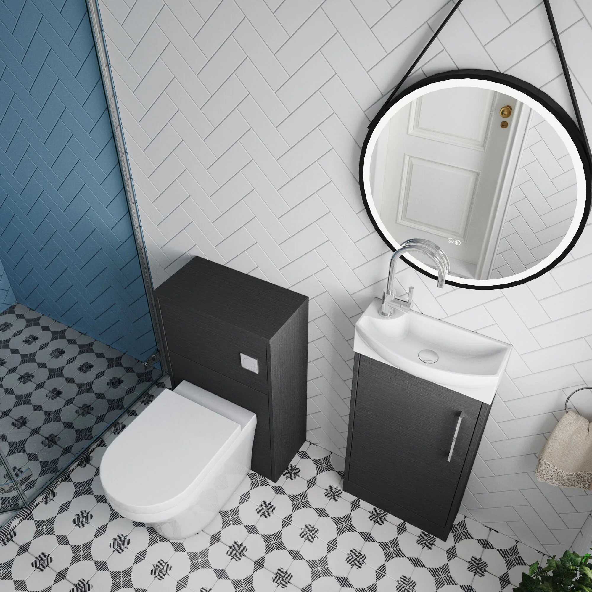 Winshill Floor Standing Cloakroom Bundle, Vanity, WC Unit, Toilet & Tap - Image 36