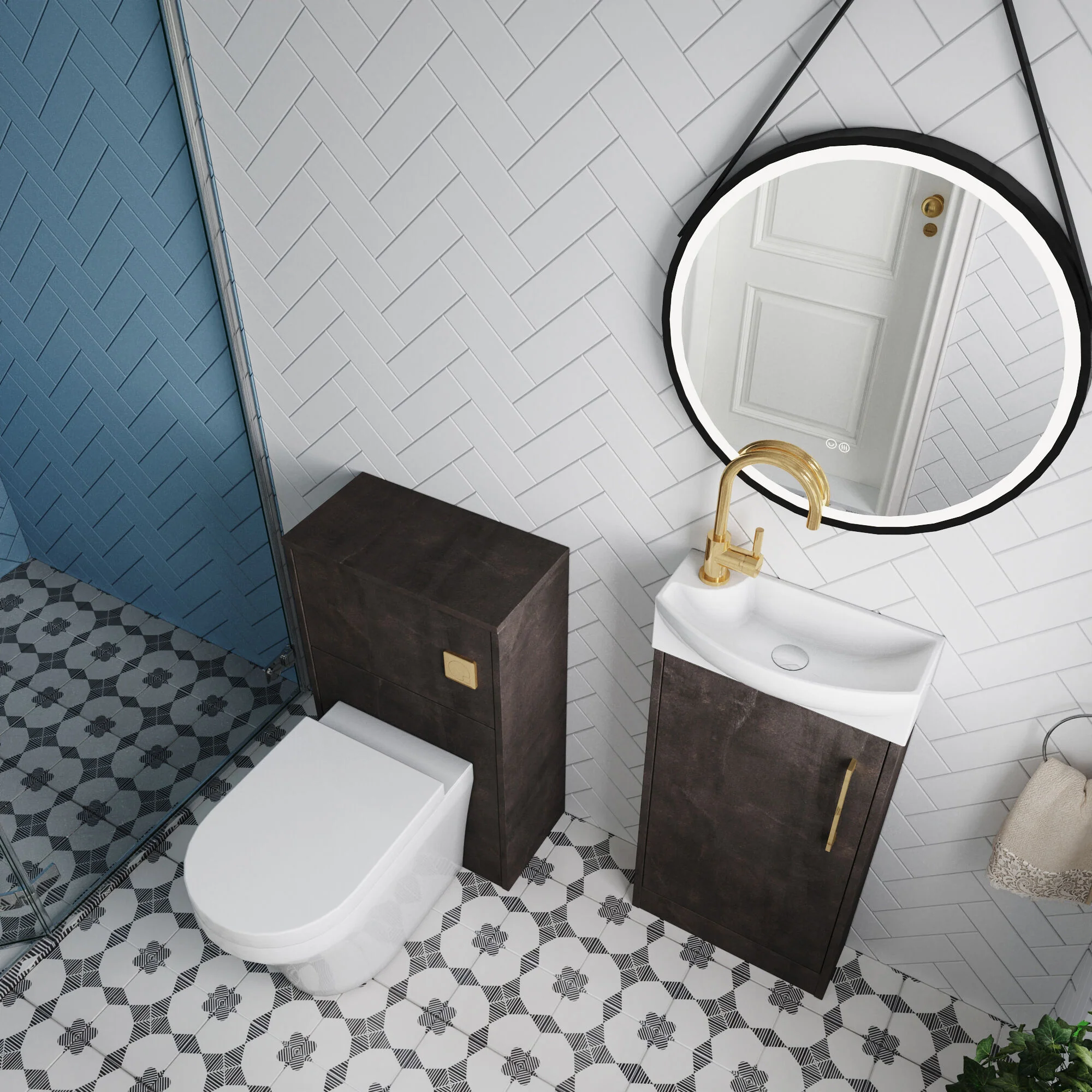 Winshill Floor Standing Cloakroom Bundle, Vanity, WC Unit, Toilet & Tap - Image 37