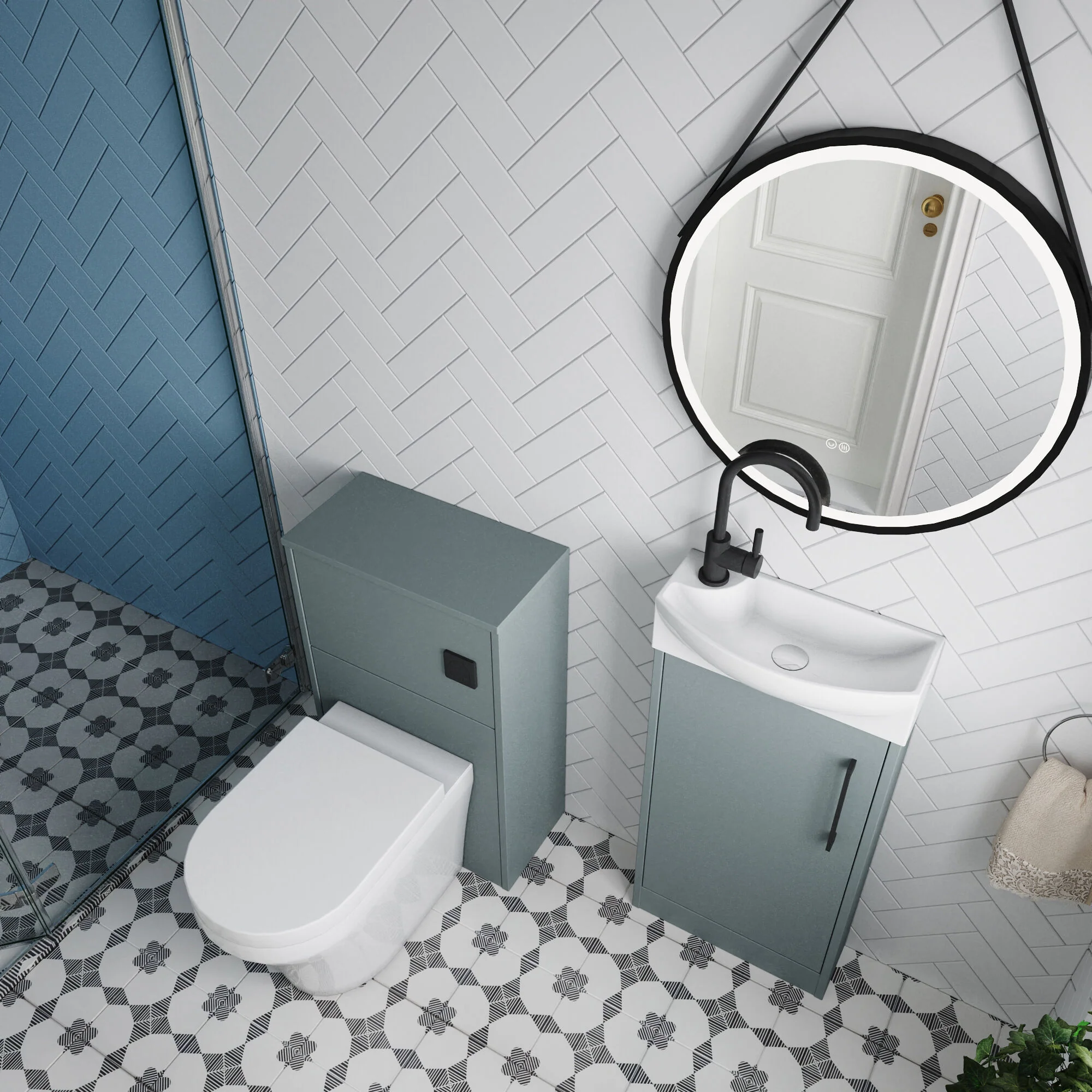 Winshill Floor Standing Cloakroom Bundle, Vanity, WC Unit, Toilet & Tap - Image 39