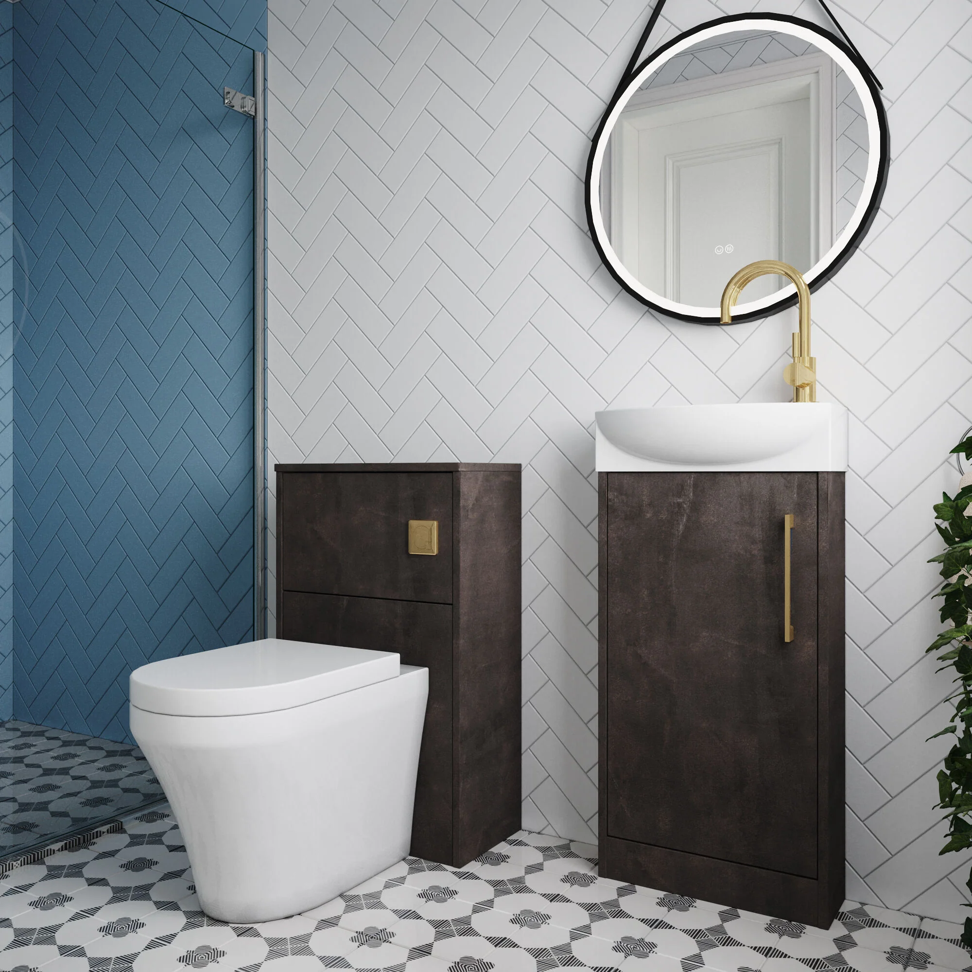Winshill Floor Standing Cloakroom Bundle, Vanity, WC Unit, Toilet & Tap - Image 42