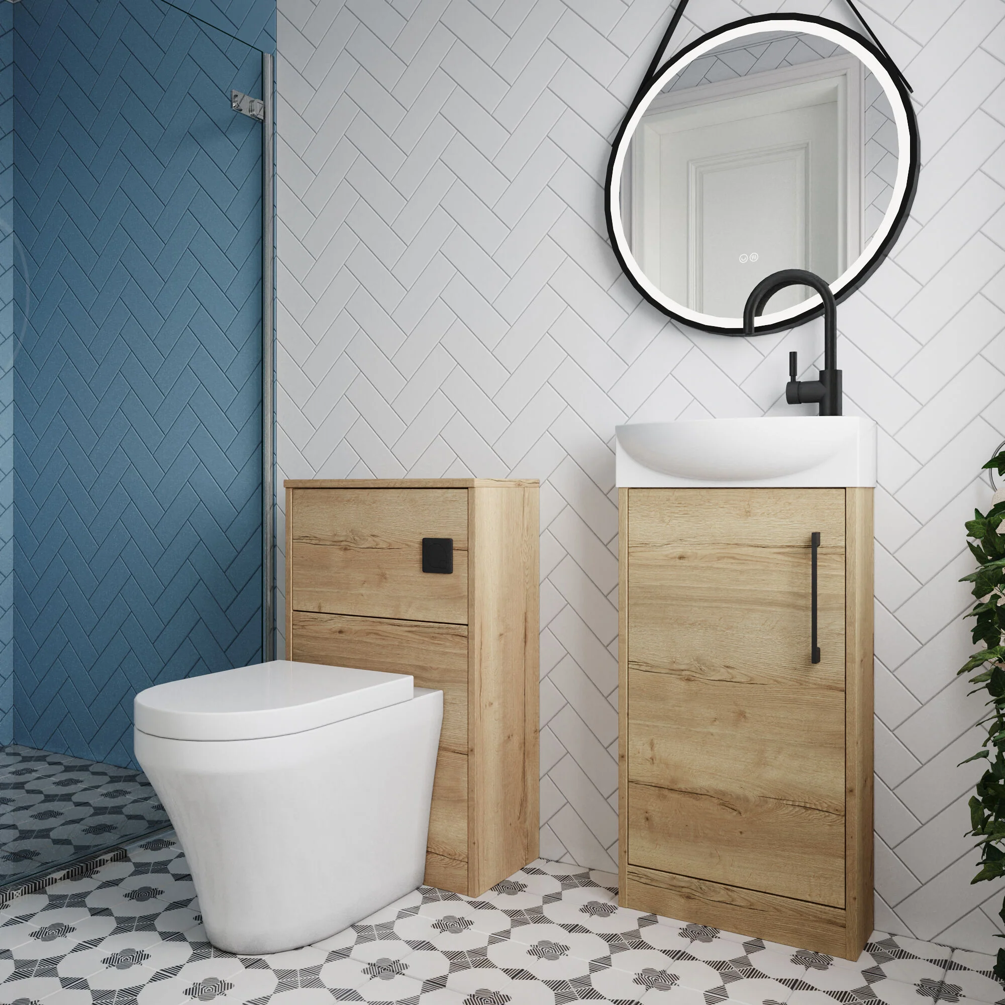 Winshill Floor Standing Cloakroom Bundle, Vanity, WC Unit, Toilet & Tap - Image 43