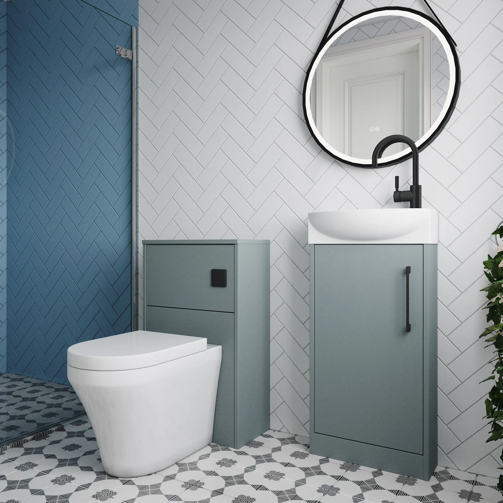 Winshill Floor Standing Cloakroom Bundle, Vanity, WC Unit, Toilet & Tap - Image 44