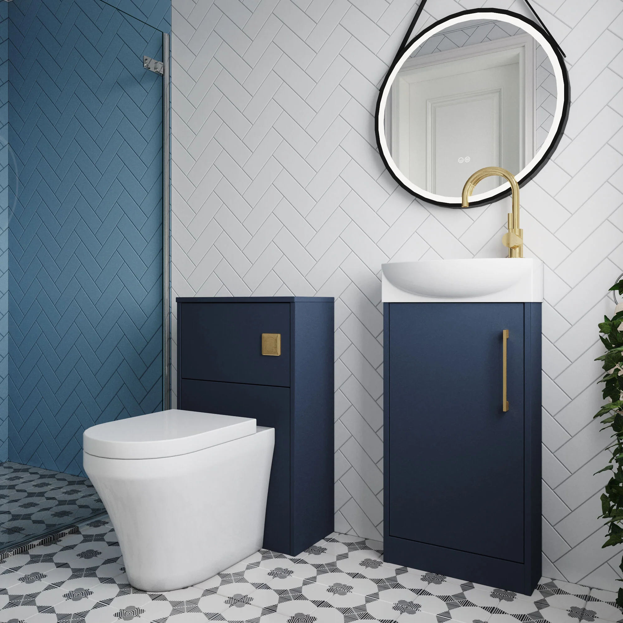 Winshill Floor Standing Cloakroom Bundle, Vanity, WC Unit, Toilet & Tap - Image 45