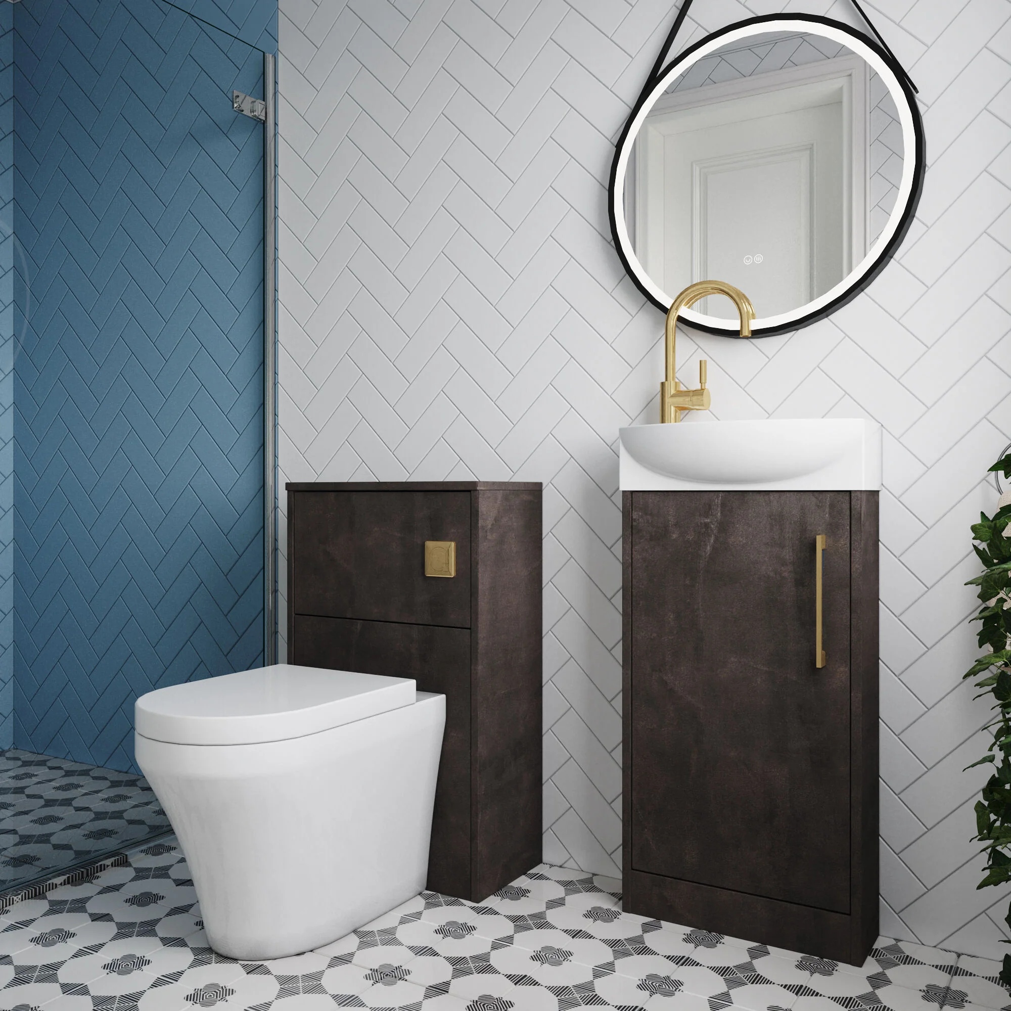Winshill Floor Standing Cloakroom Bundle, Vanity, WC Unit, Toilet & Tap - Image 47