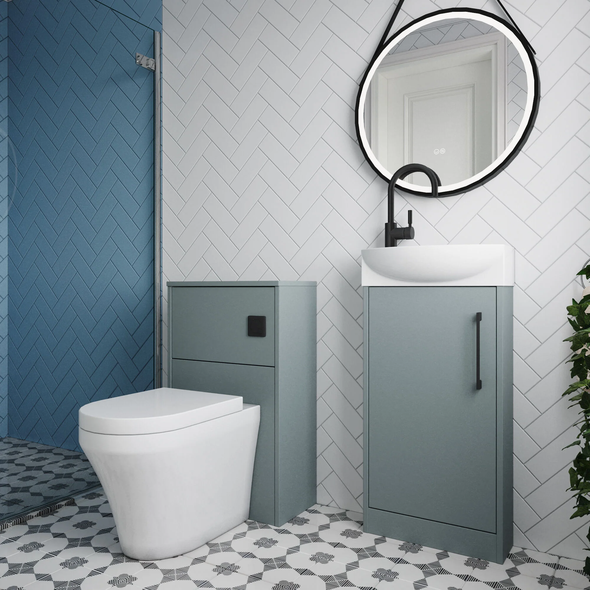 Winshill Floor Standing Cloakroom Bundle, Vanity, WC Unit, Toilet & Tap - Image 49