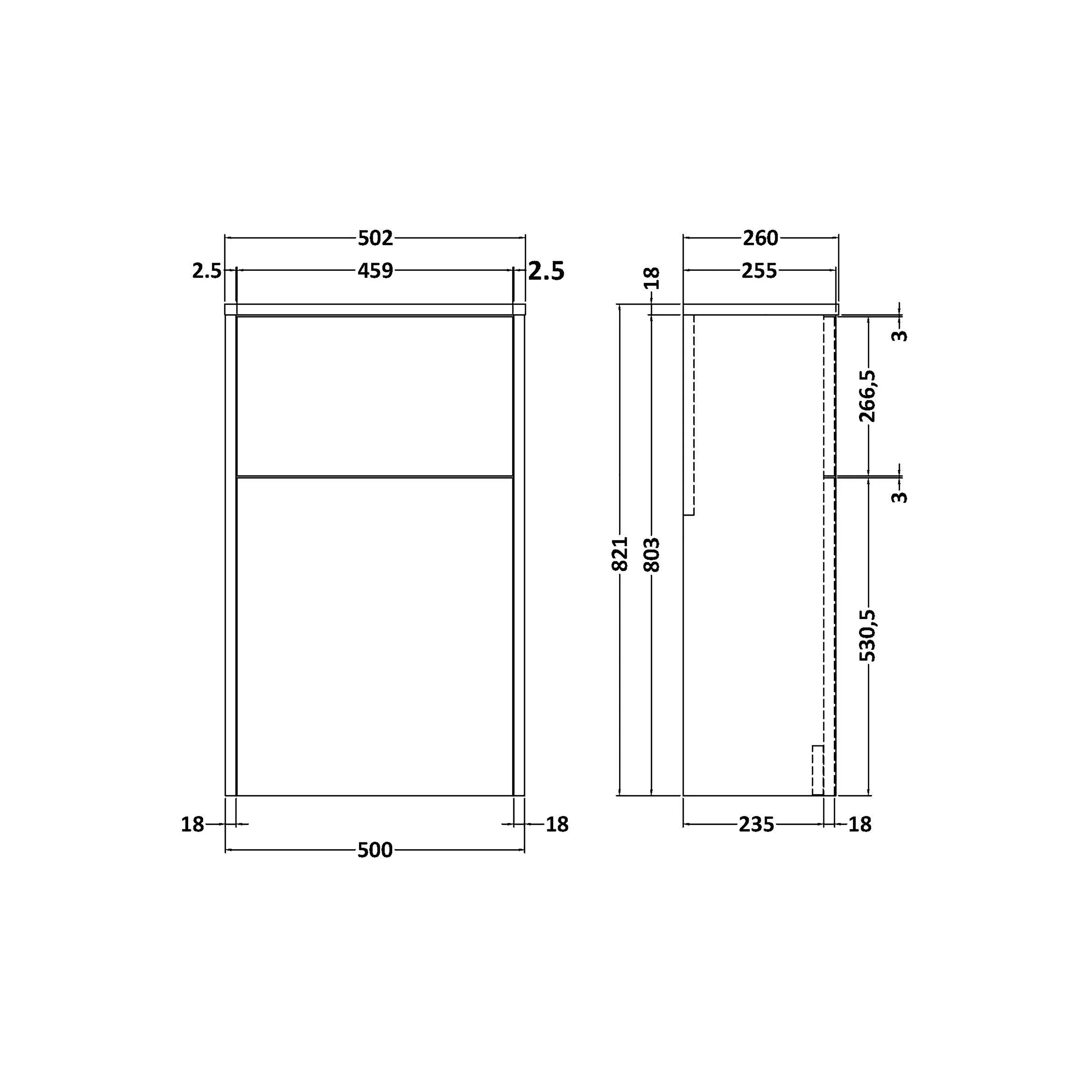 Winshill Wall Hung Cloakroom Bundle - Vanity, WC Unit, Toilet & Tap - Image 2