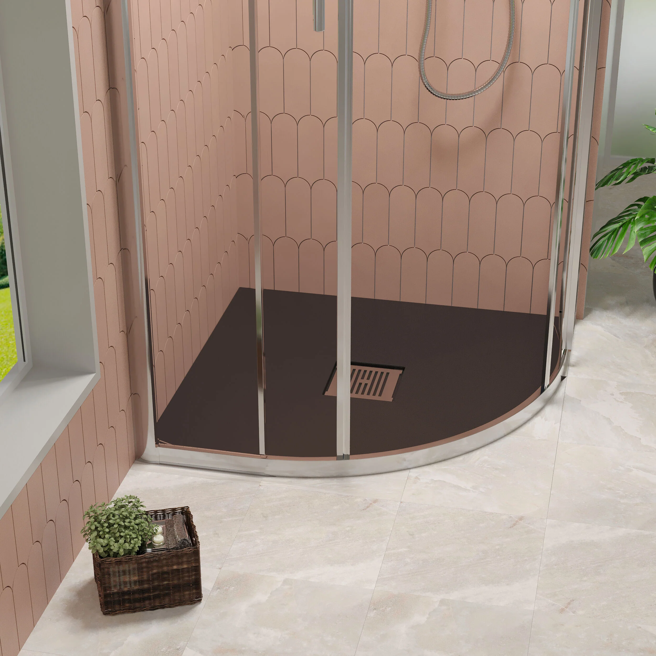 Balterley Shower Tray Premium Slimline Quadrant - Multiple Sizes and Finishes - Image 12