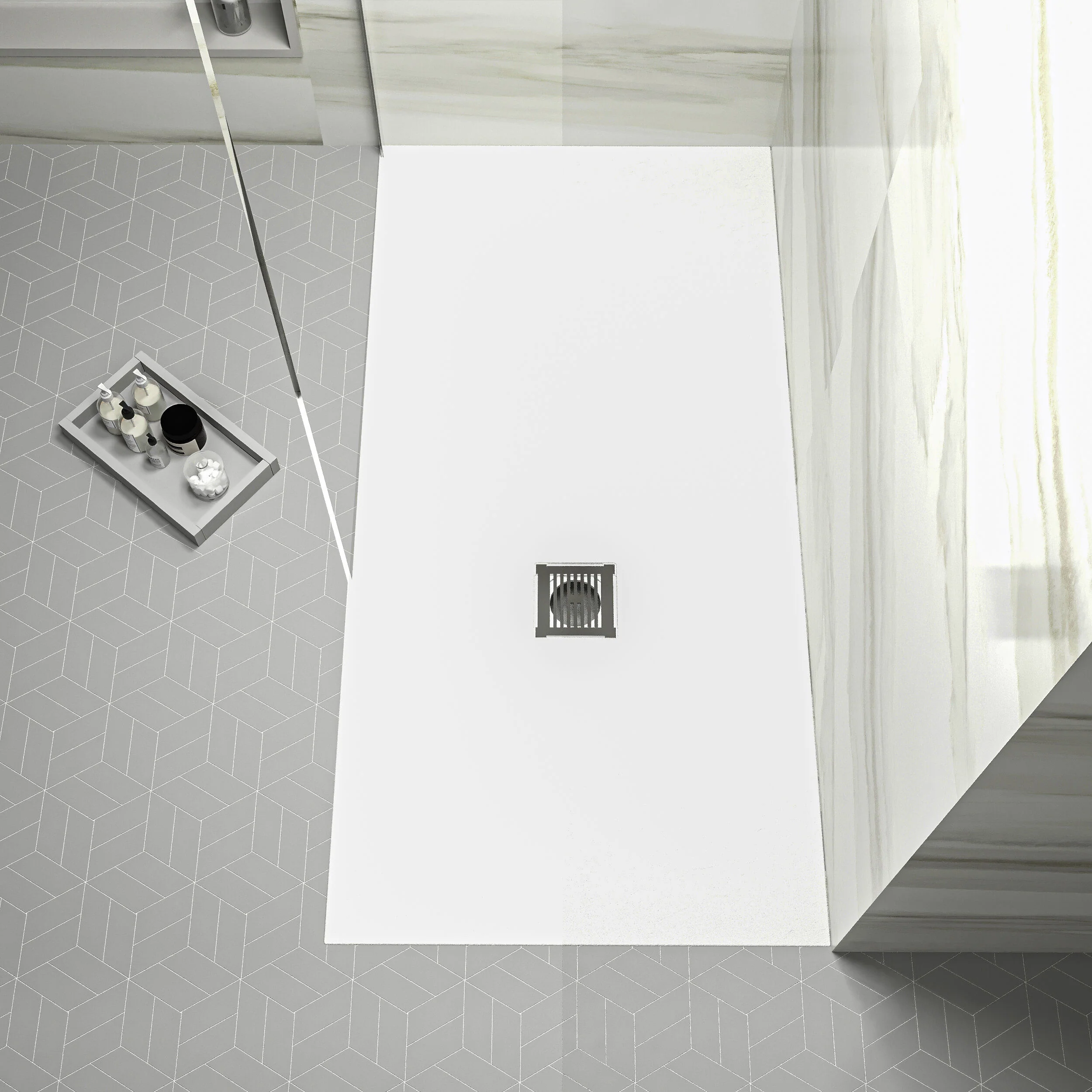 Balterley Shower Tray Premium Slimline Rectangular - Multiple Sizes and Finishes - Image 29