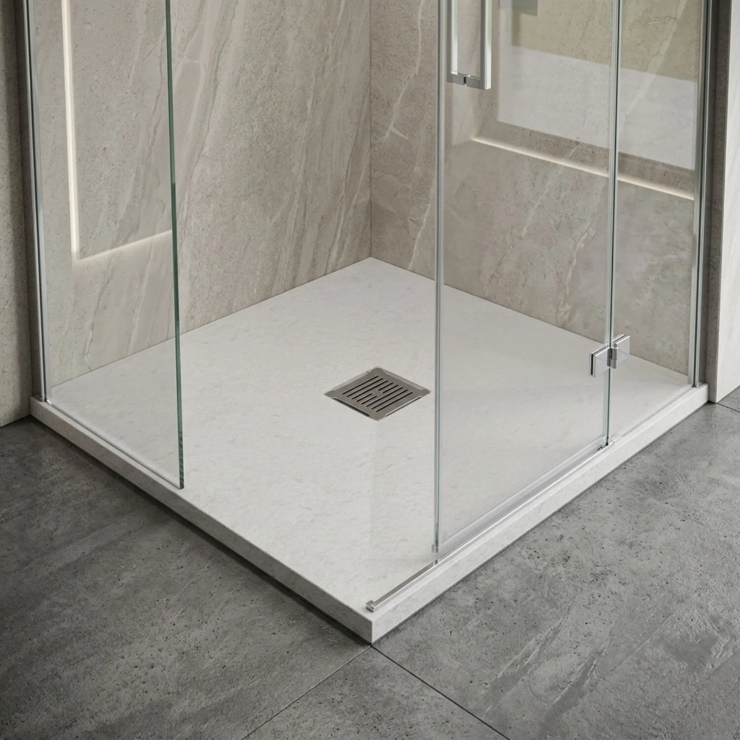 Balterley Shower Tray Ultra-Slim 32mm Low-Profile Square - Choice of Size and Finish - Image 2