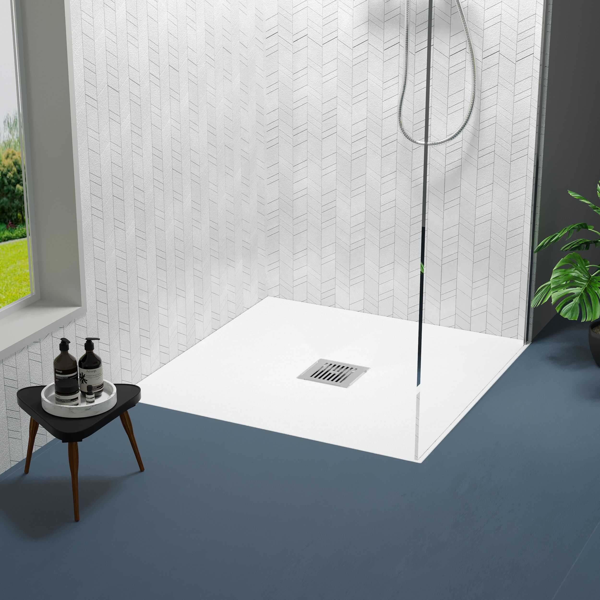 Balterley Shower Tray Ultra-Slim 32mm Low-Profile Square - Choice of Size and Finish - Image 7