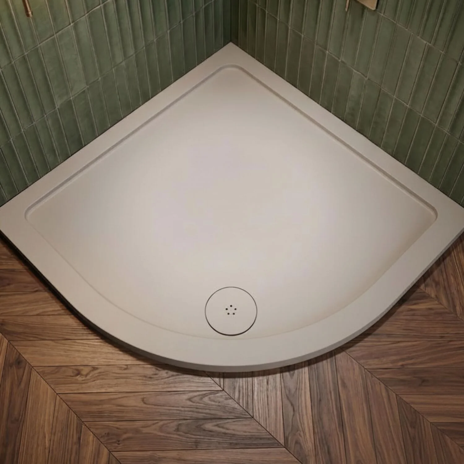 Contemporary Fast Flow Shower Tray Waste with Cover - Multiple Finishes (116x116x99mm) - Image 2
