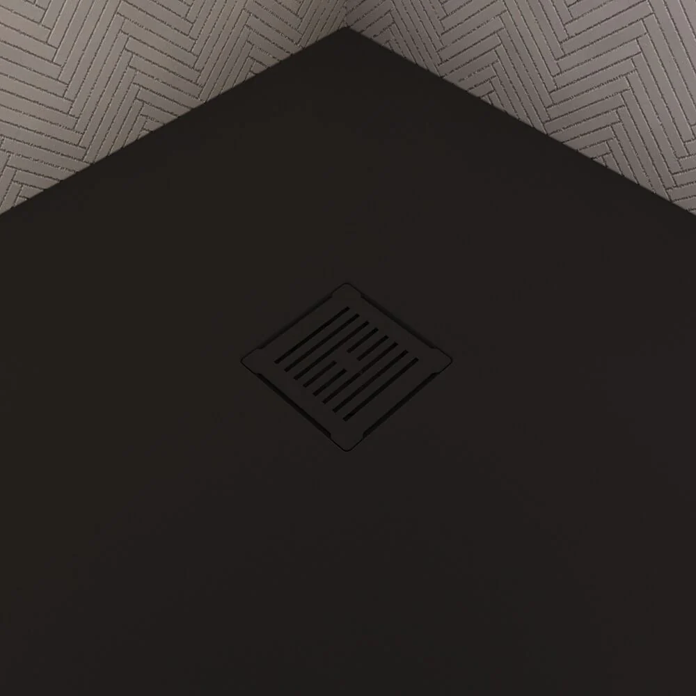 Contemporary Resin Slimline Shower Tray Grill Waste - Choice of Colour - Image 4
