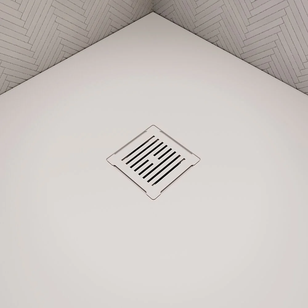 Contemporary Resin Slimline Shower Tray Grill Waste - Choice of Colour - Image 5