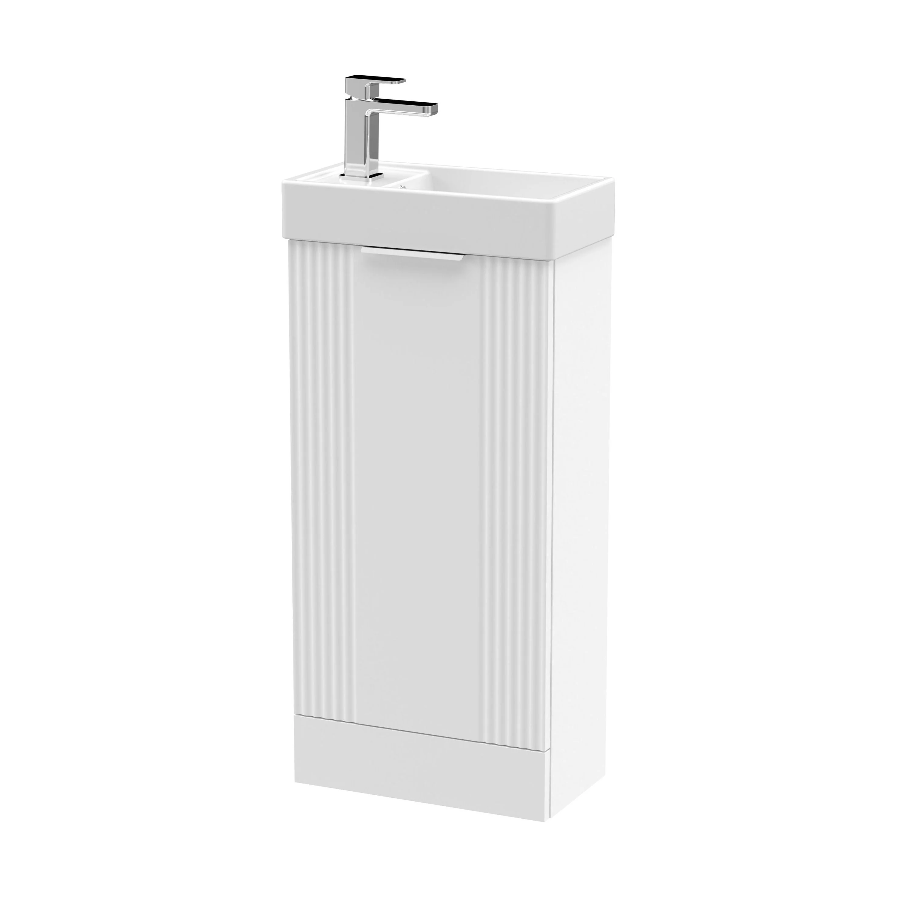 Belvide Retro Floor Standing Bathroom Cloakroom Vanity Basin Unit - 781 x 400 x 222mm - Multiple Colours - Image 54