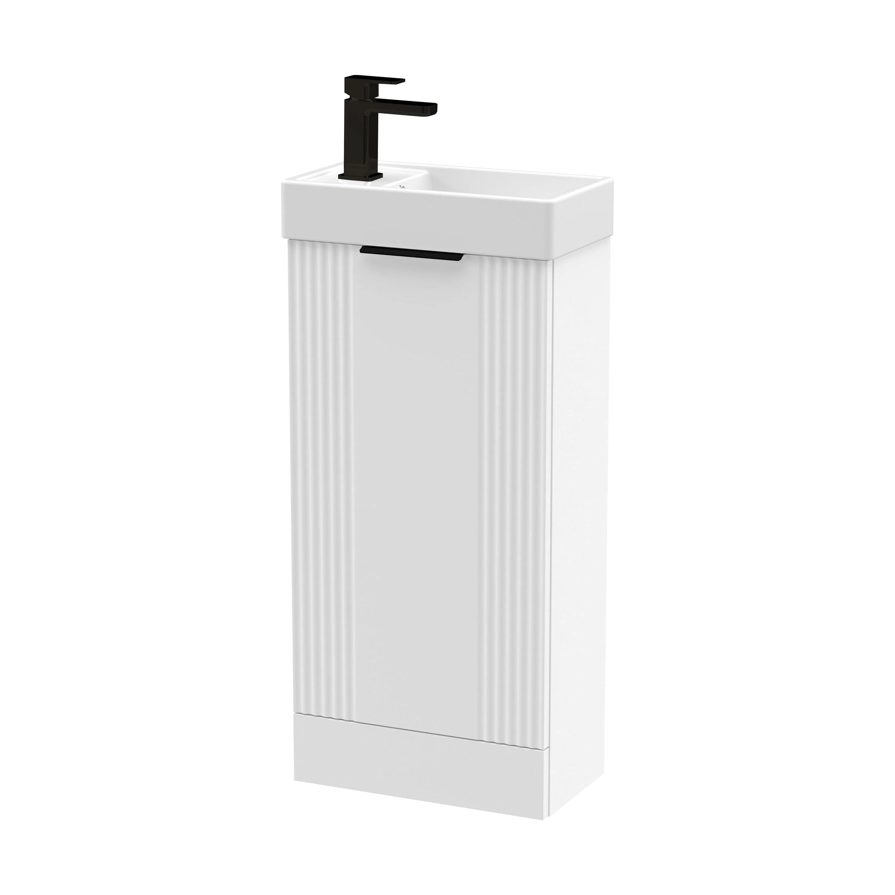Belvide Retro Floor Standing Bathroom Cloakroom Vanity Basin Unit - 781 x 400 x 222mm - Multiple Colours - Image 55