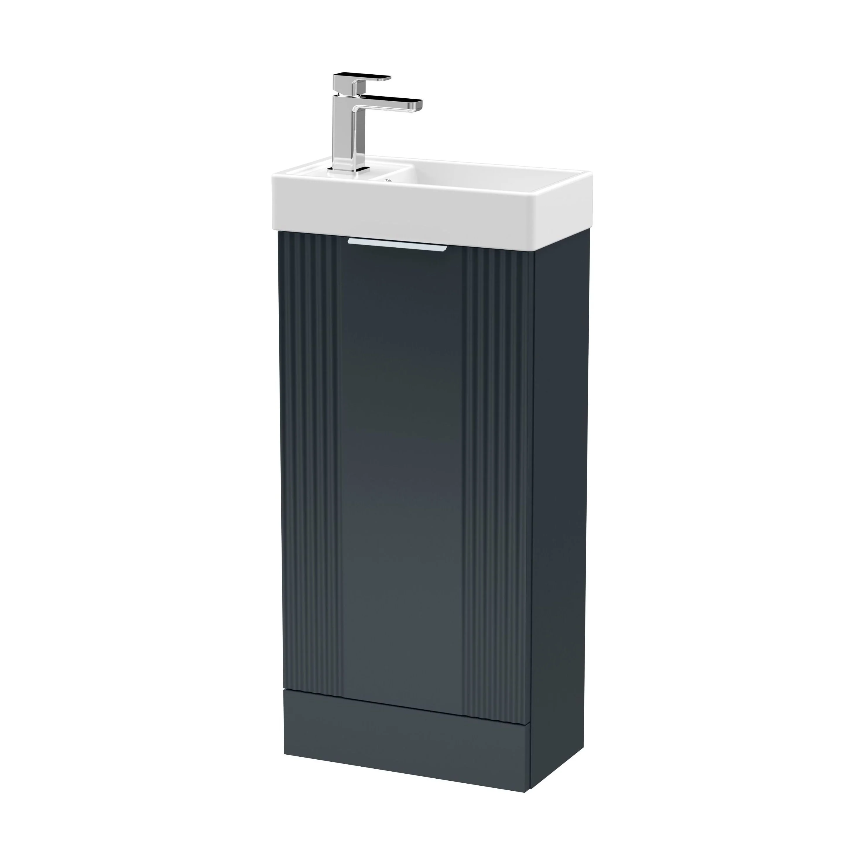 Belvide Retro Floor Standing Bathroom Cloakroom Vanity Basin Unit - 781 x 400 x 222mm - Multiple Colours - Image 57