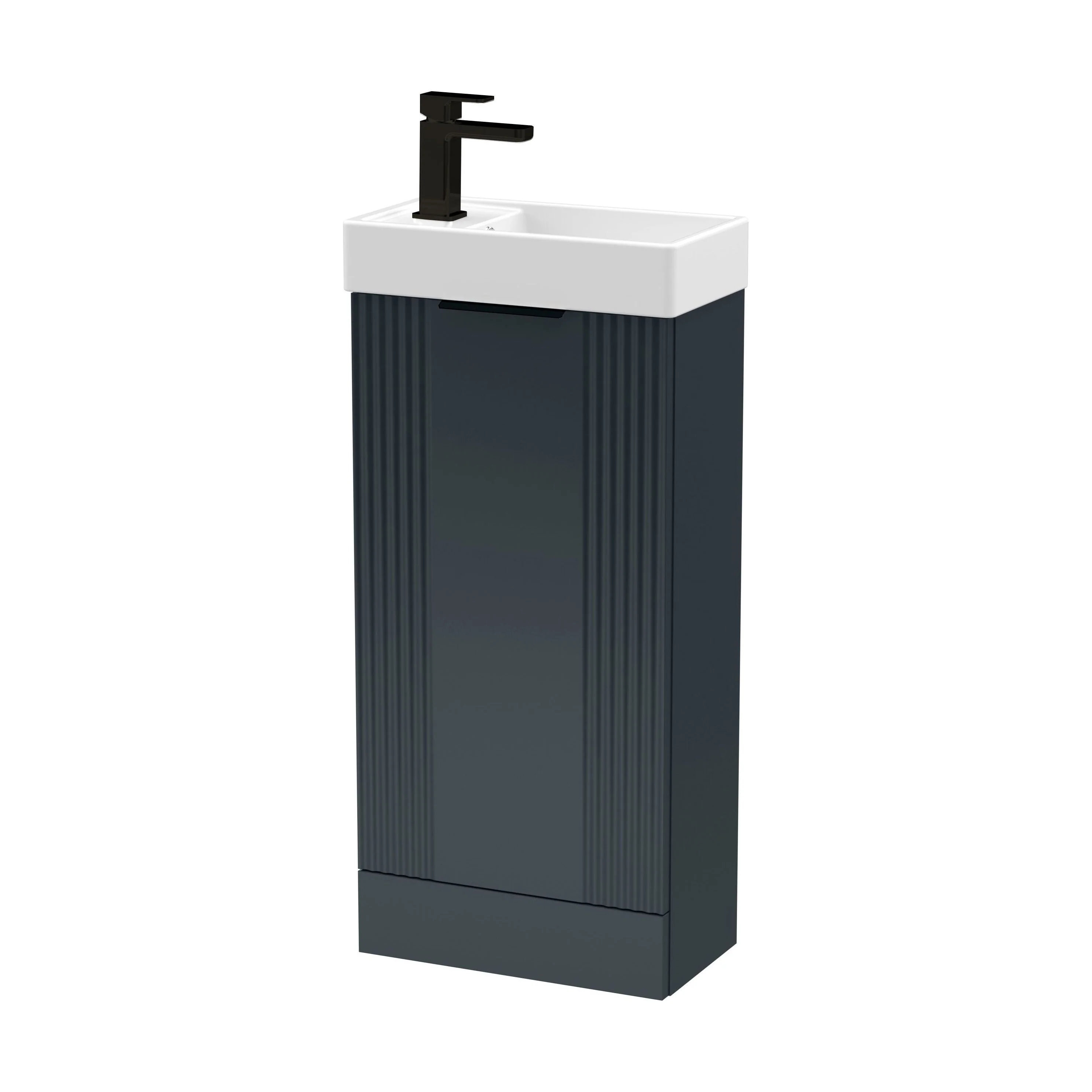 Belvide Retro Floor Standing Bathroom Cloakroom Vanity Basin Unit - 781 x 400 x 222mm - Multiple Colours - Image 58