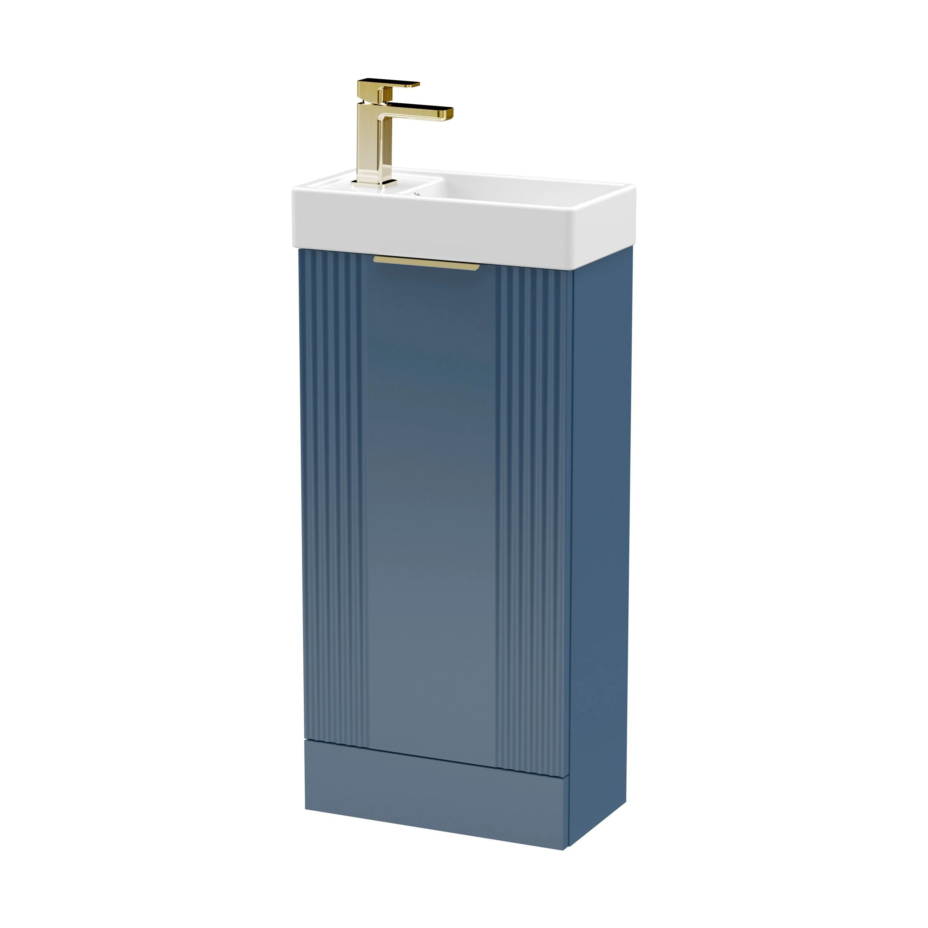 Belvide Retro Floor Standing Bathroom Cloakroom Vanity Basin Unit - 781 x 400 x 222mm - Multiple Colours - Image 65