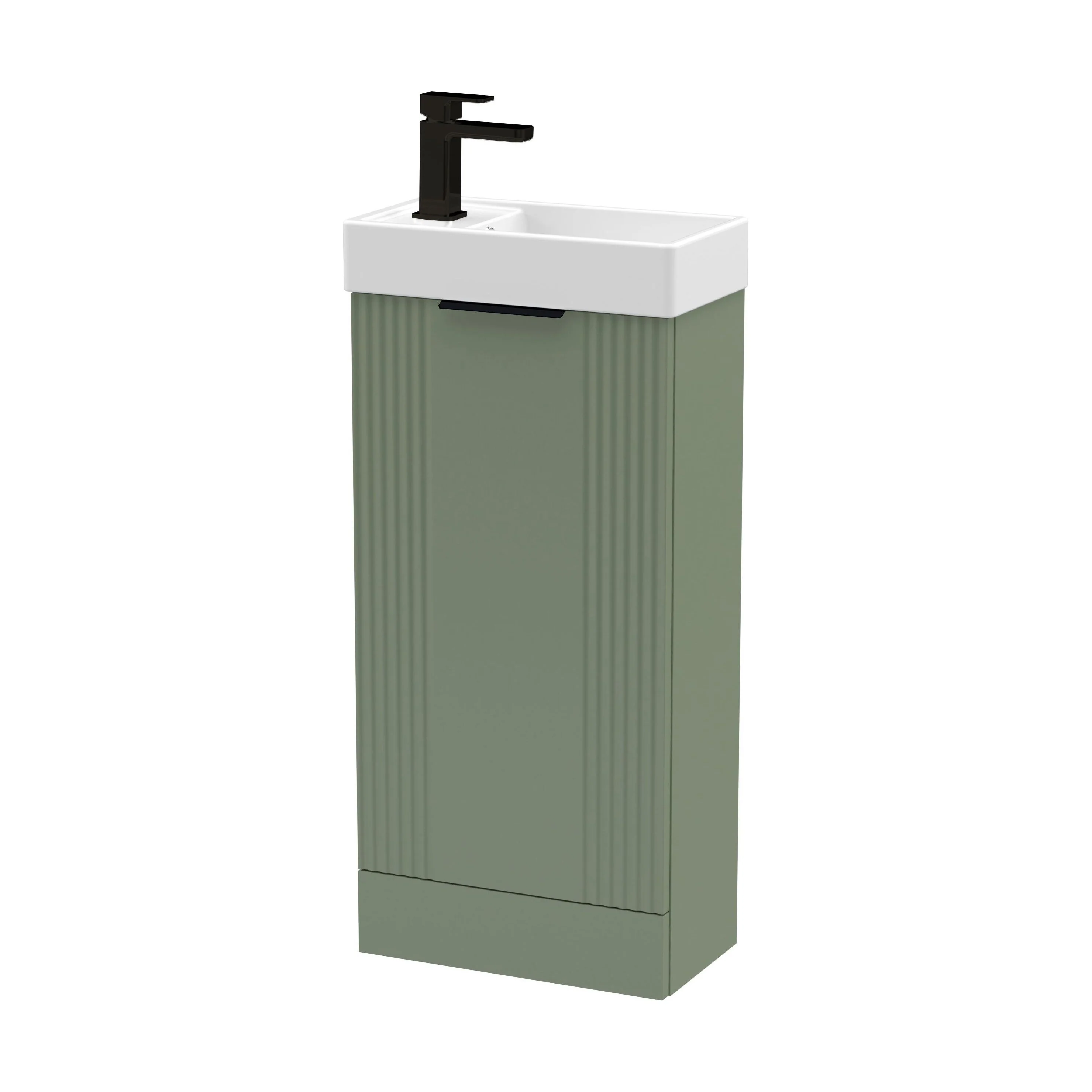Belvide Retro Floor Standing Bathroom Cloakroom Vanity Basin Unit - 781 x 400 x 222mm - Multiple Colours - Image 67