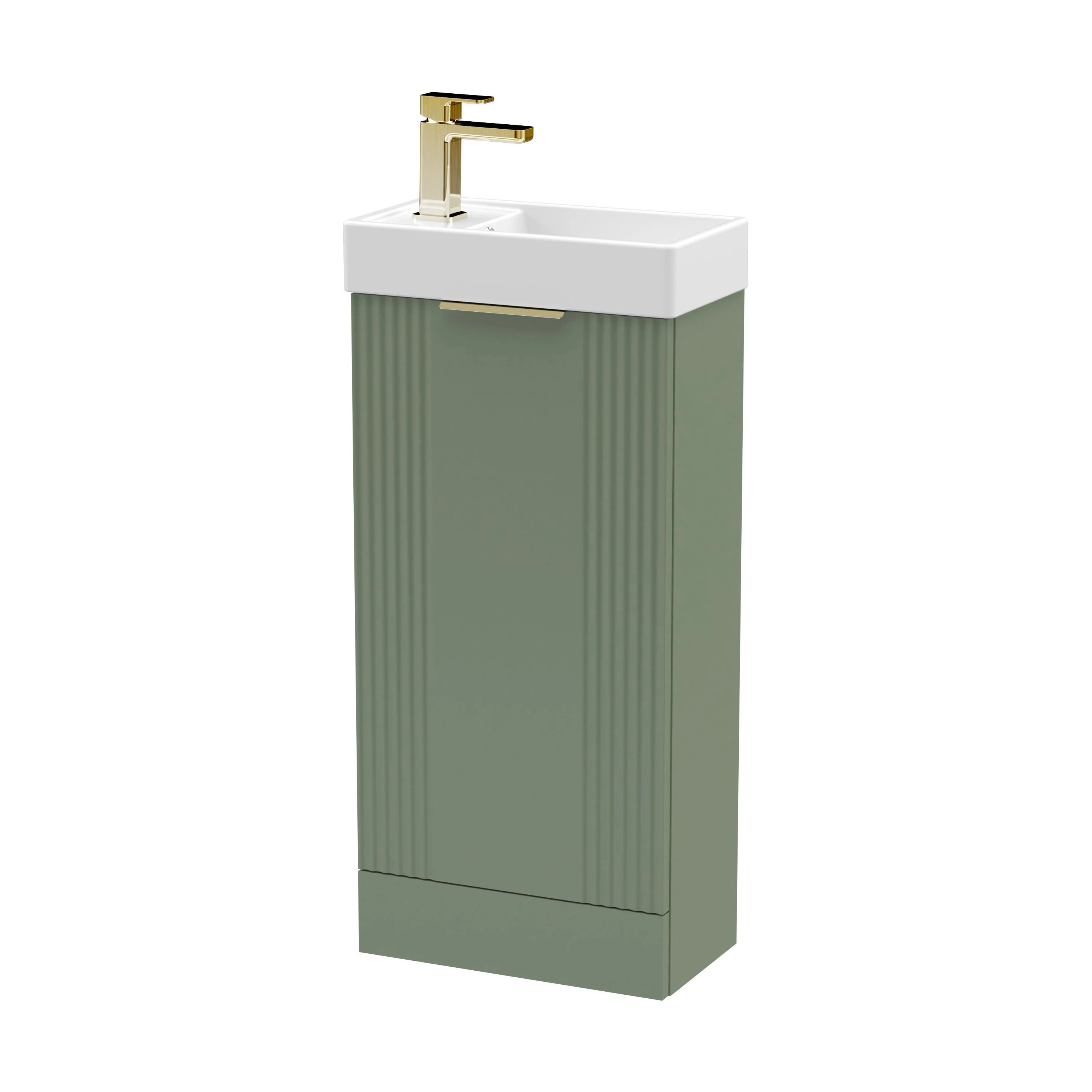 Belvide Retro Floor Standing Bathroom Cloakroom Vanity Basin Unit - 781 x 400 x 222mm - Multiple Colours - Image 68
