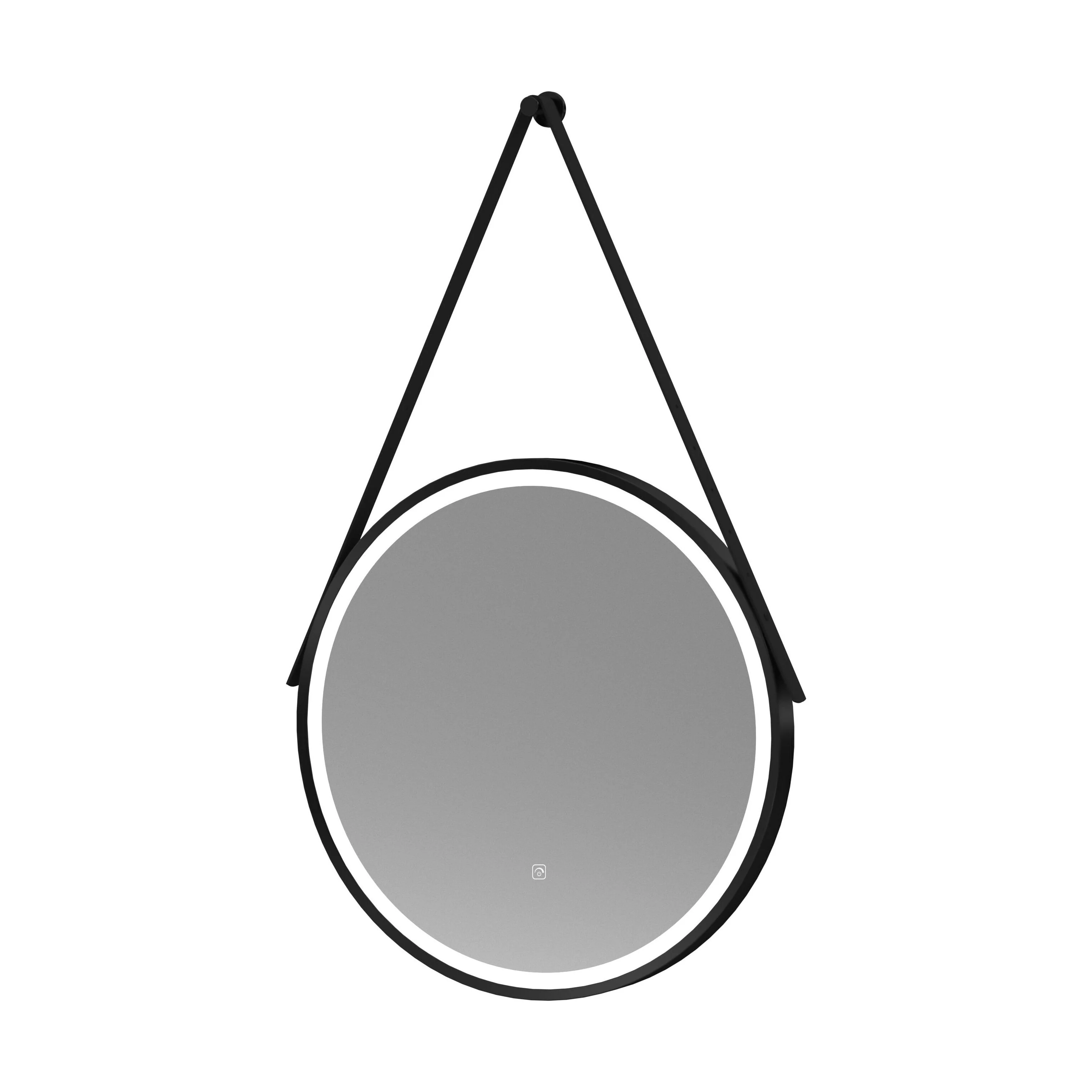 Quixhill Round LED Illuminated Touch Sensor Framed Mirror with Demister & Strap - Choice of Colour and Size - Image 10
