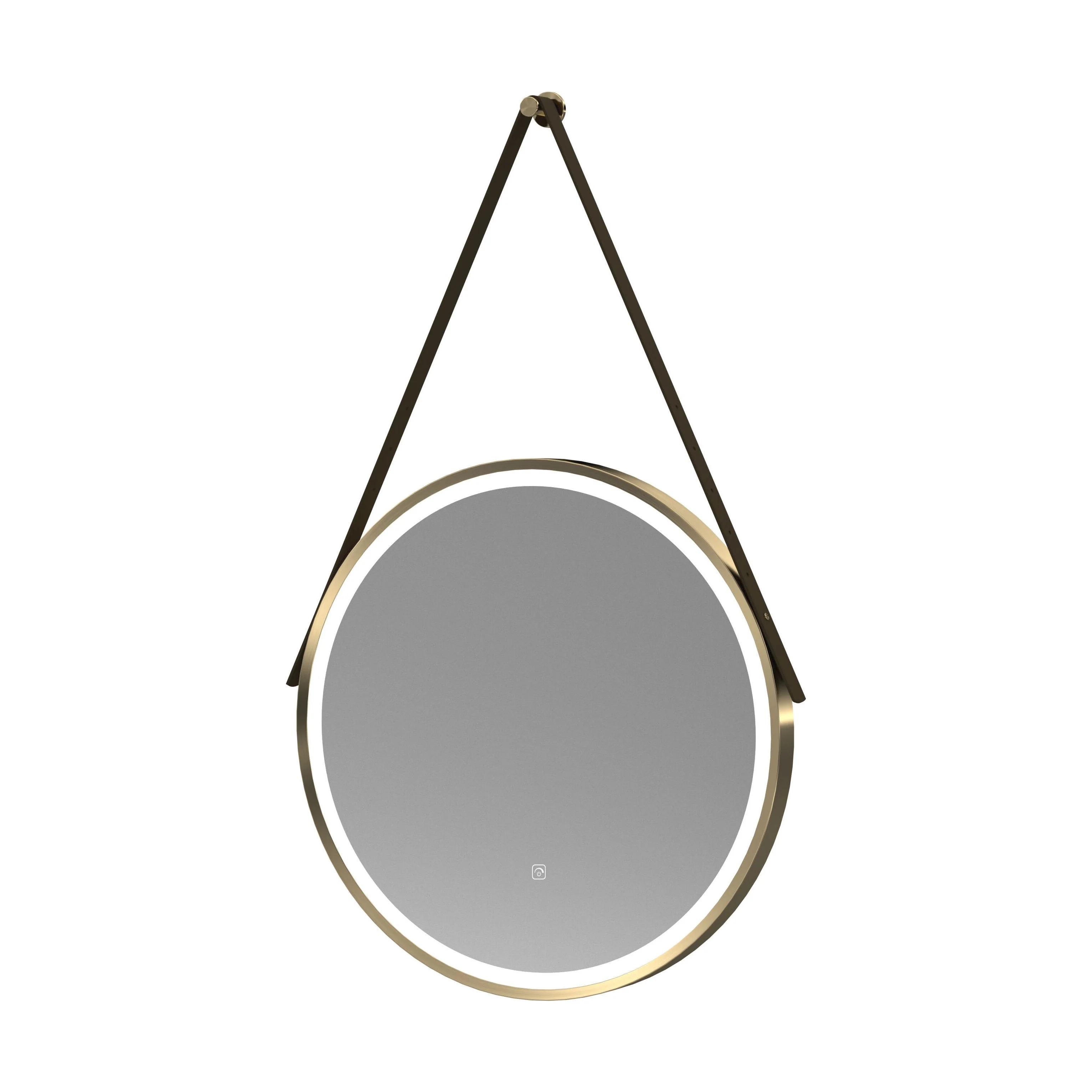 Quixhill Round LED Illuminated Touch Sensor Framed Mirror with Demister & Strap - Choice of Colour and Size - Image 11