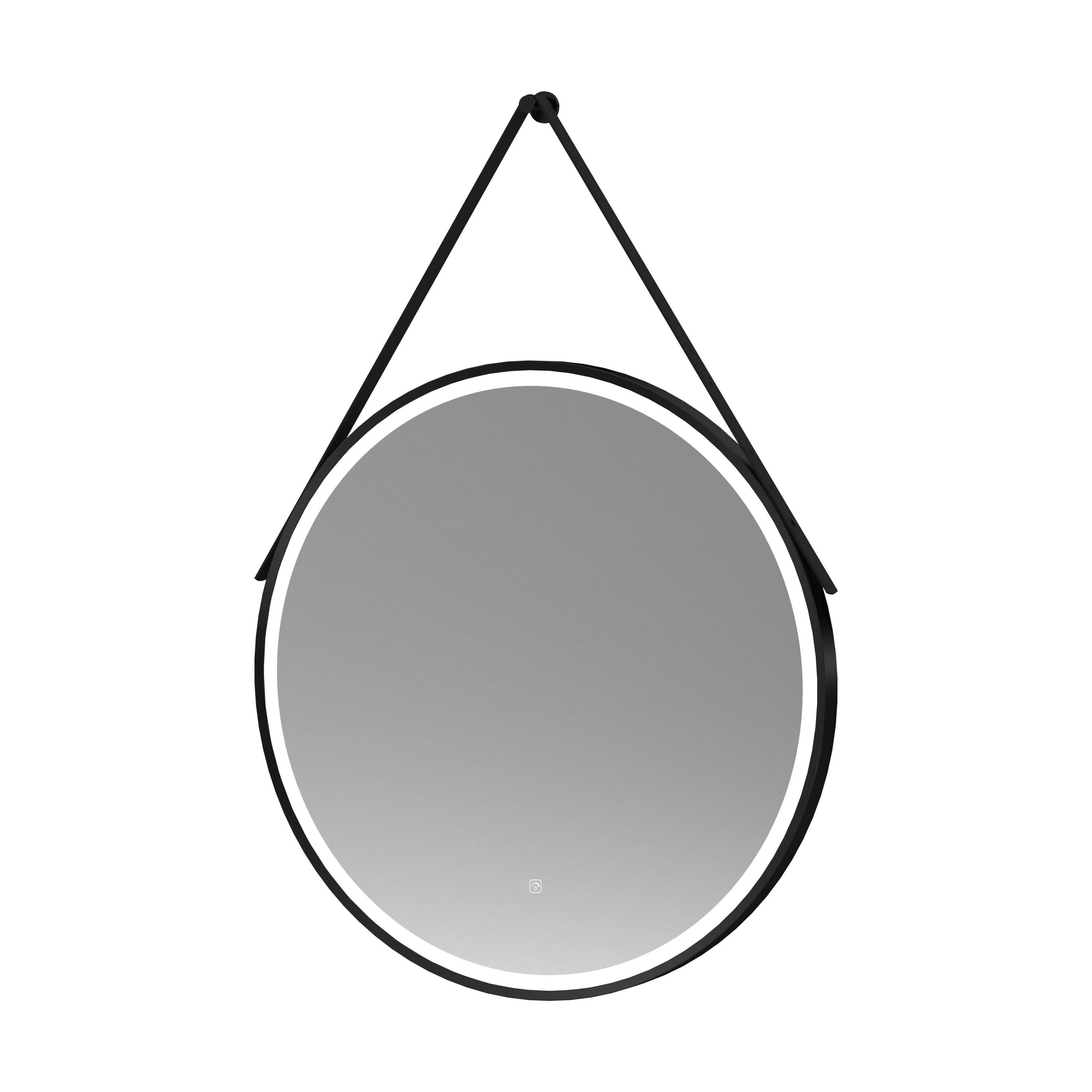 Quixhill Round LED Illuminated Touch Sensor Framed Mirror with Demister & Strap - Choice of Colour and Size - Image 13