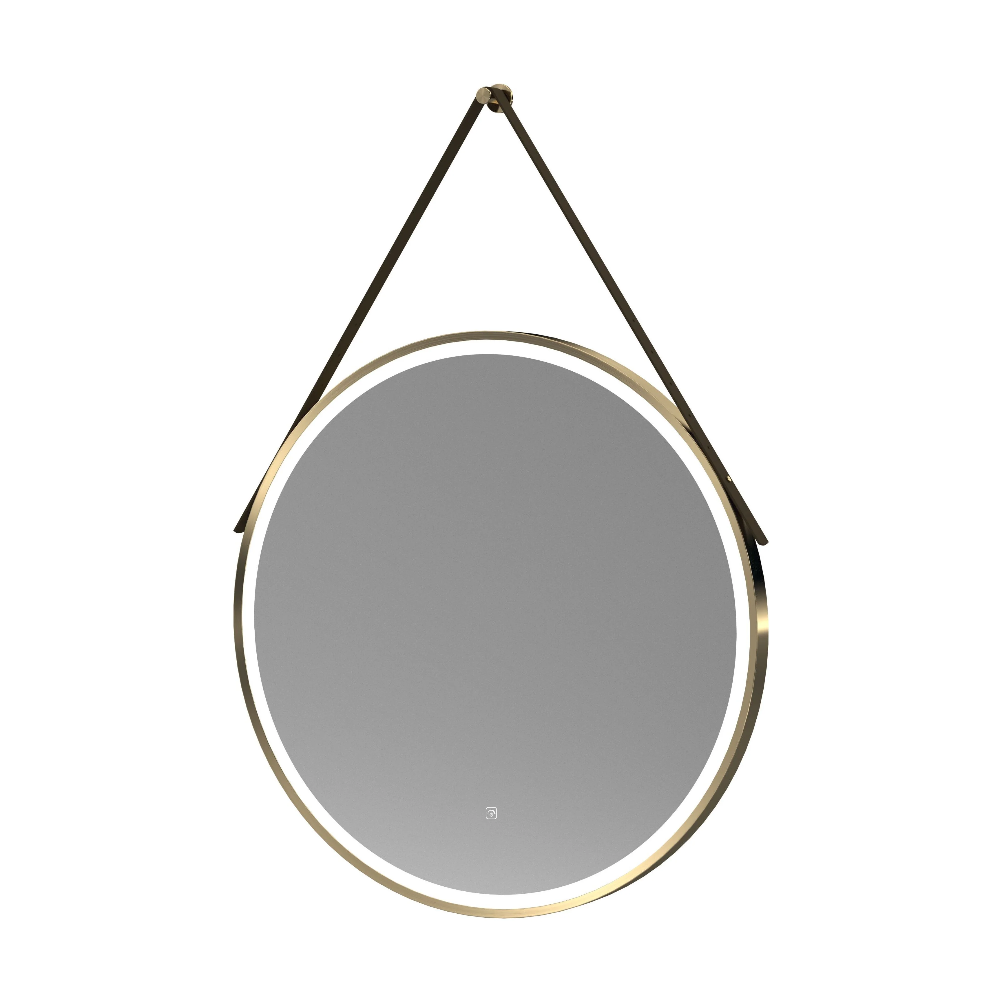 Quixhill Round LED Illuminated Touch Sensor Framed Mirror with Demister & Strap - Choice of Colour and Size - Image 14